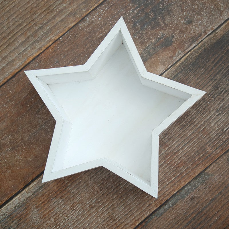 DBackdrop Wooden Star Shaped Newborn Photography Props SYPJ3(brown、yellow、white)