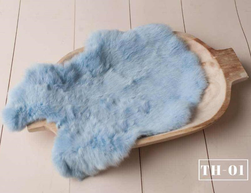 Newborn Photography Faux Fur Blanket TM