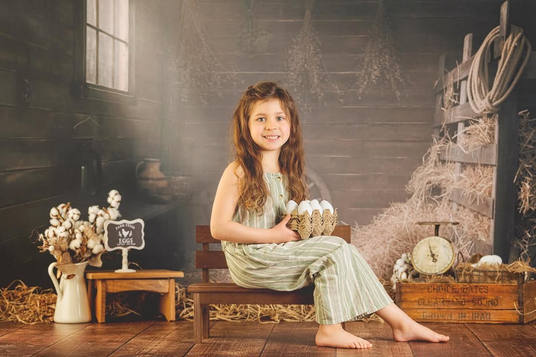 Old Barns Rural Wooden House Photography Backdrop SH-705