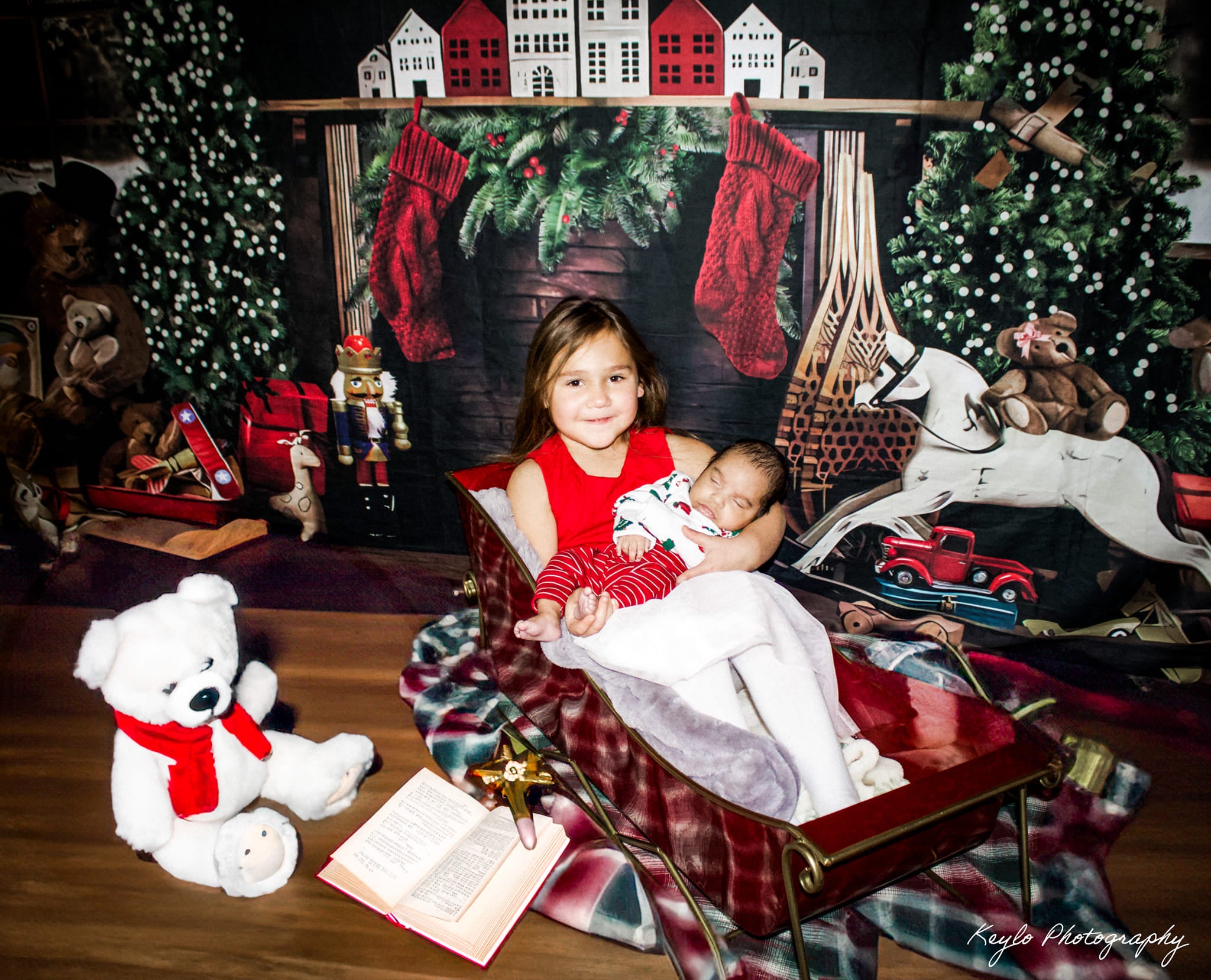 Christmas Trees Room Decoration Backdrop for Photography UK G-1434