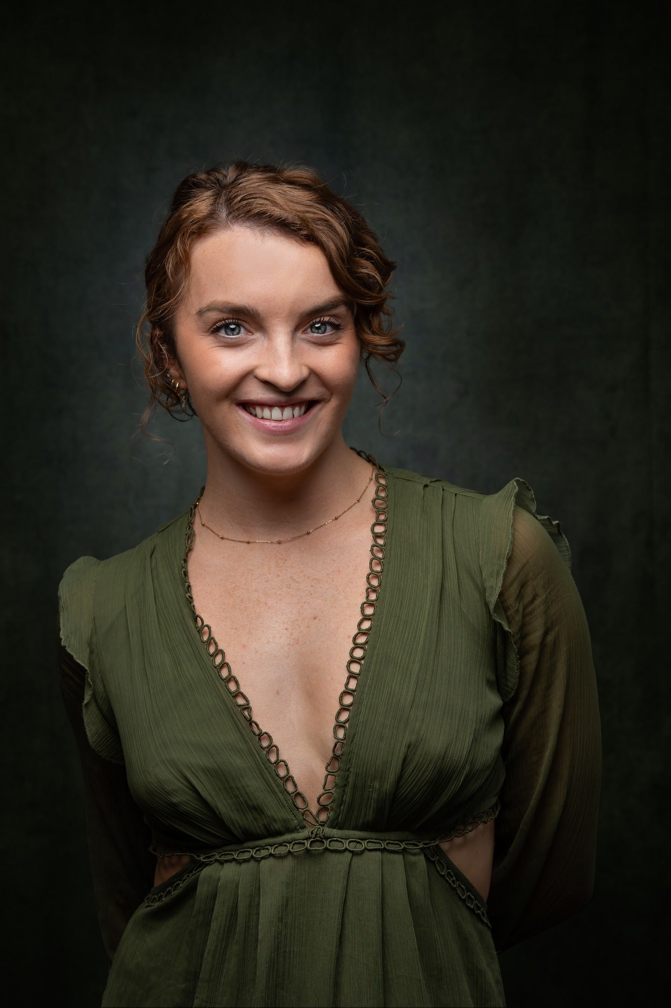 Green Abstract Sweep Texture Photography Backdrop UK DHP-458