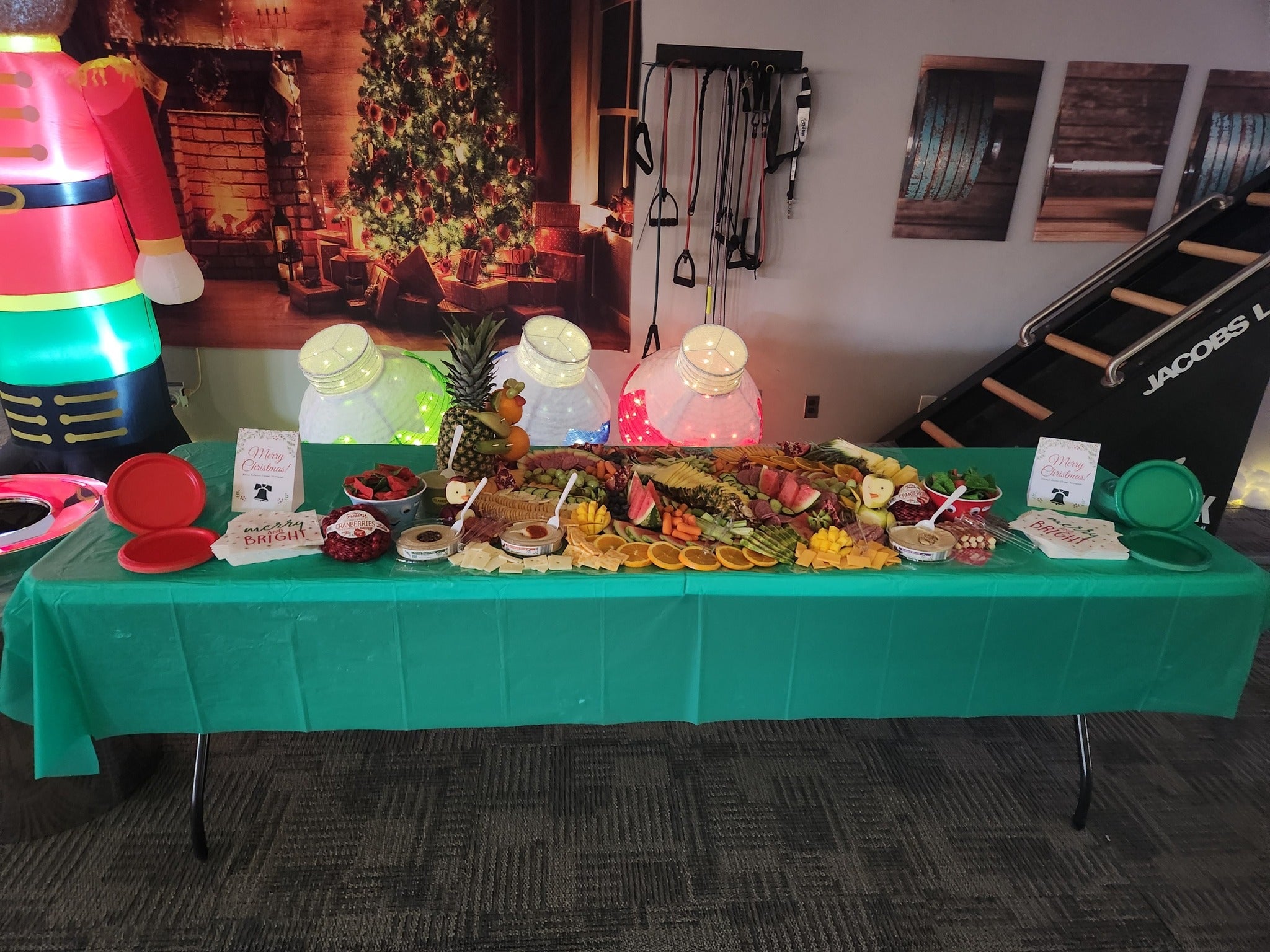 Winter Christams Tree  Fireplace Decorations Backdrop KAT-22