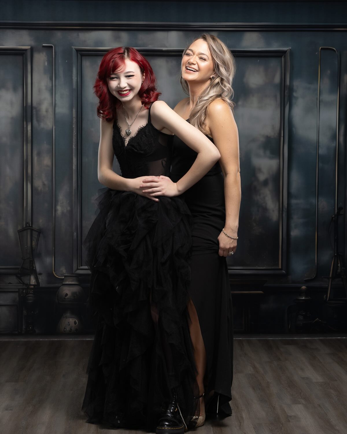 Old Dark Retro Wall Wooden Floor Backdrop UK RR6-78