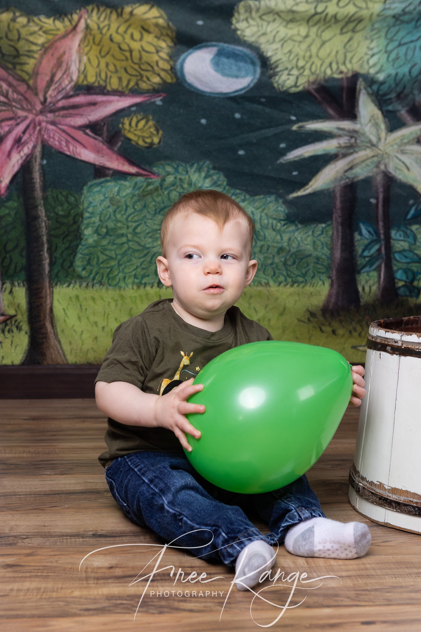 Newborn Baby Jungle Backdrop for Photography UK NB-219