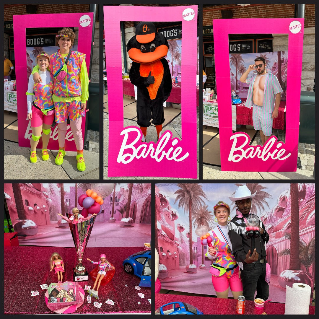 Fashion Doll Pink Princess House Backdrop UK M7-96