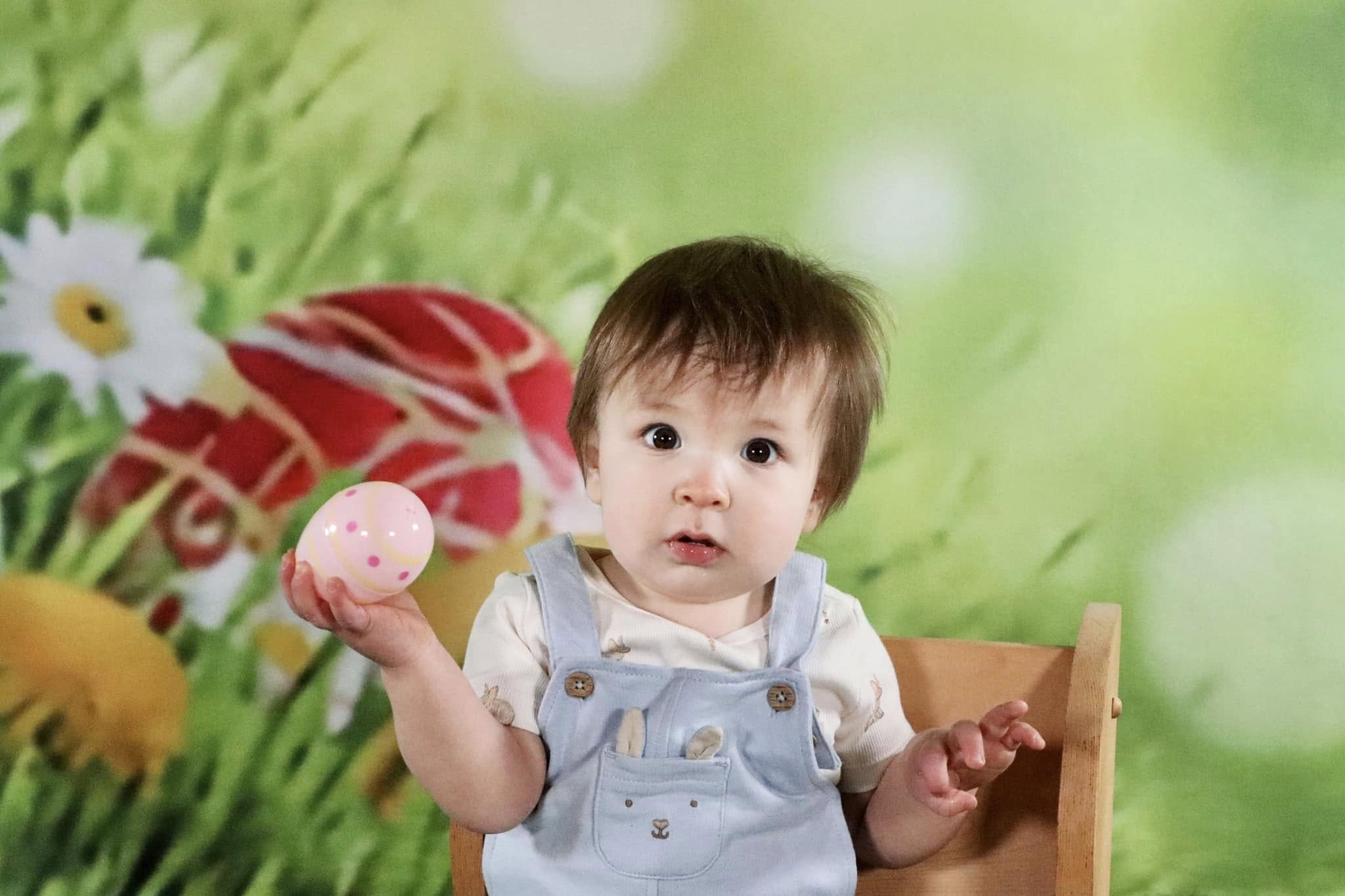 Happy Easter Backdrop UK Spring Green Grass Easter Photo Backdrop UK SH015