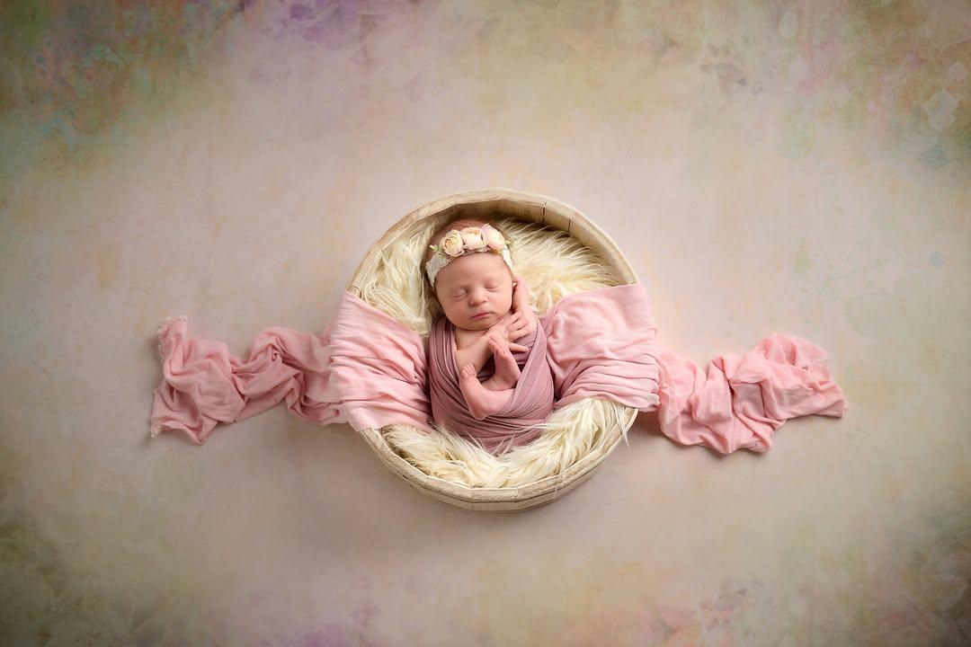 Brown Abstract Flower Portrait Photography backdrop UK for Studio F-2366