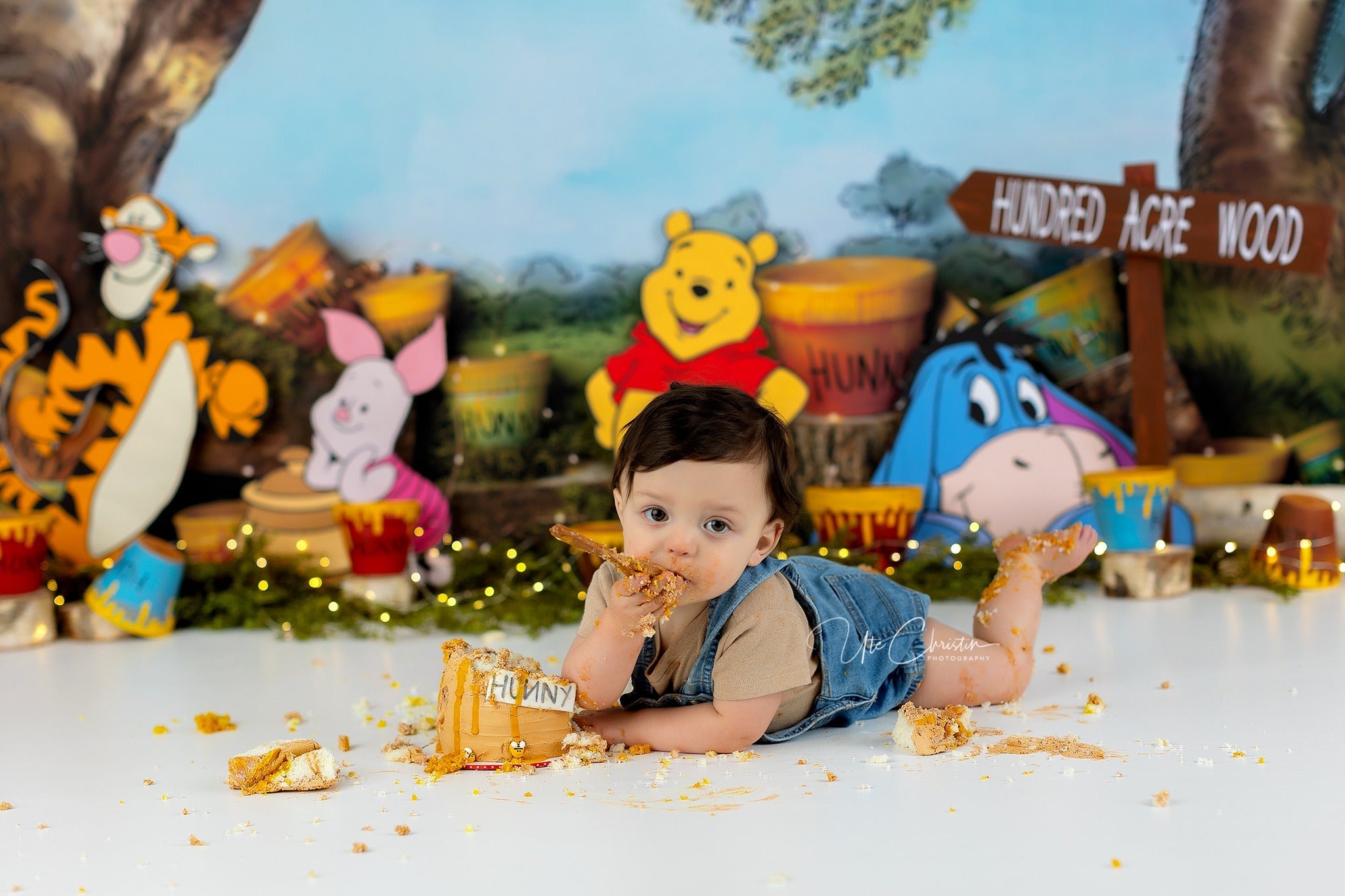 Newborn Cute Backdrop Honey Tree Buckets Backdrop Kids Backdrop UK MRR9-50