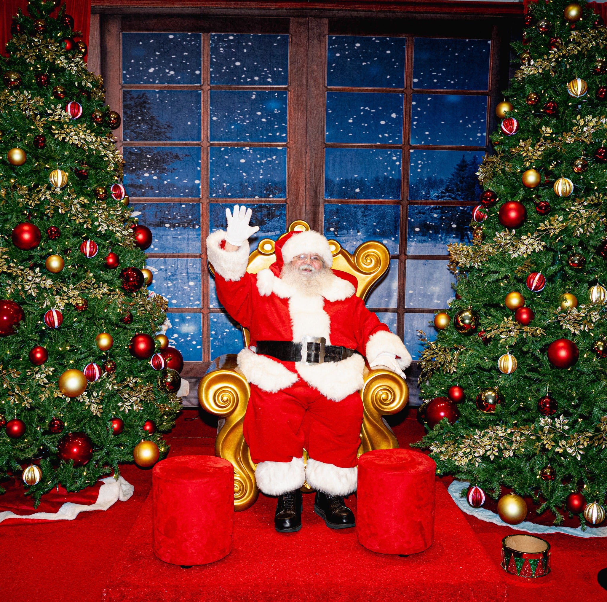 Christmas Winter Snow Window Backdrop for Photography D814