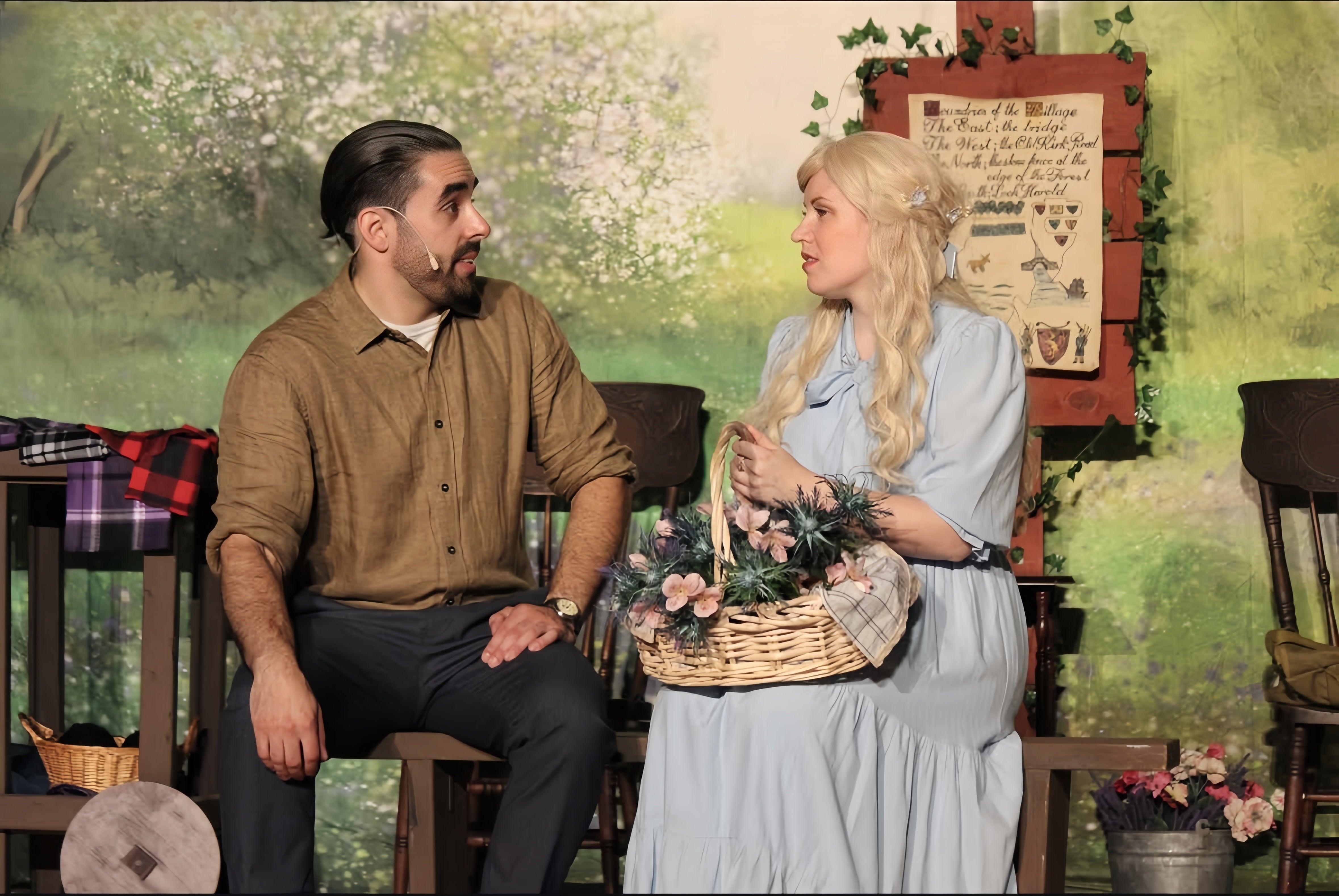 Fine Art Green Forest Backdrop for Photograpphy  SH-883