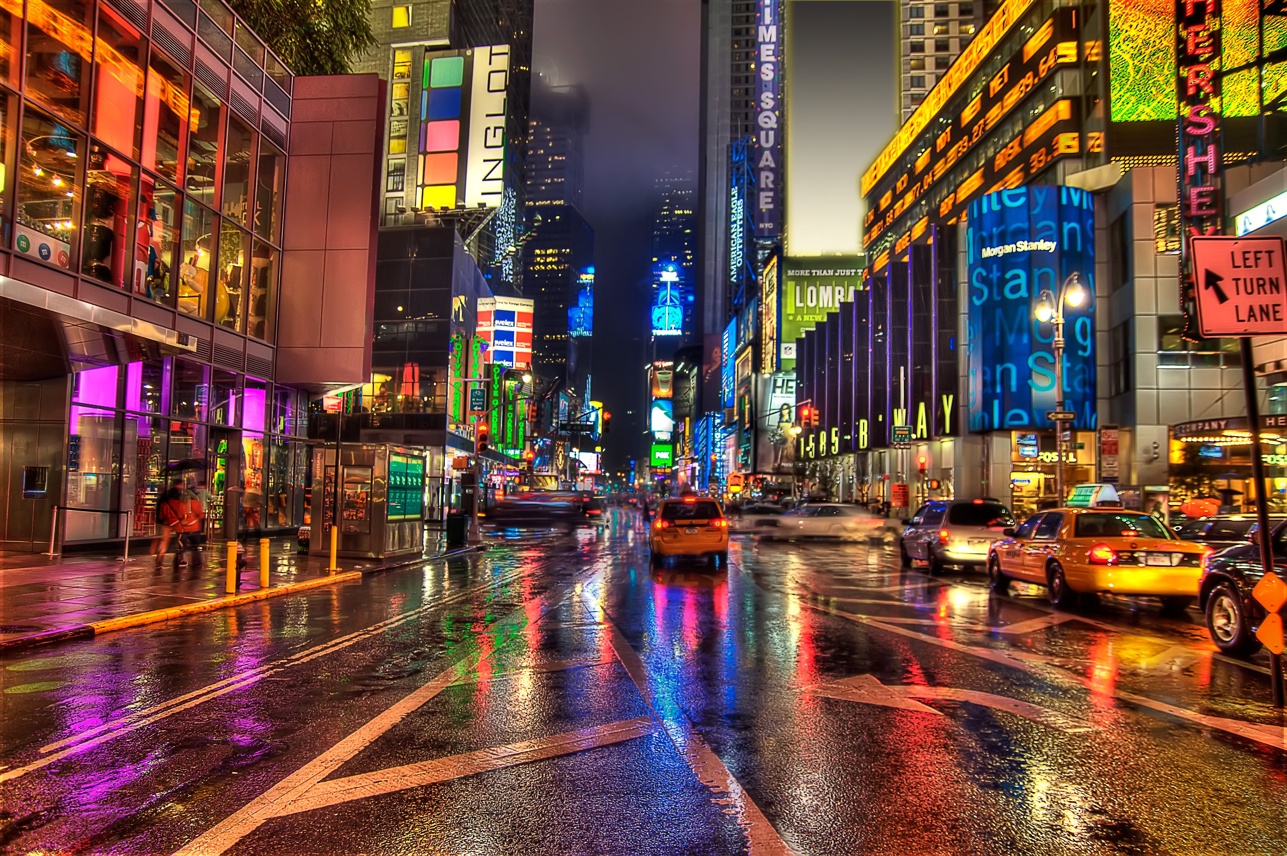 New York City Night Scenery backdrop UK for Photography CM-HG-363-E