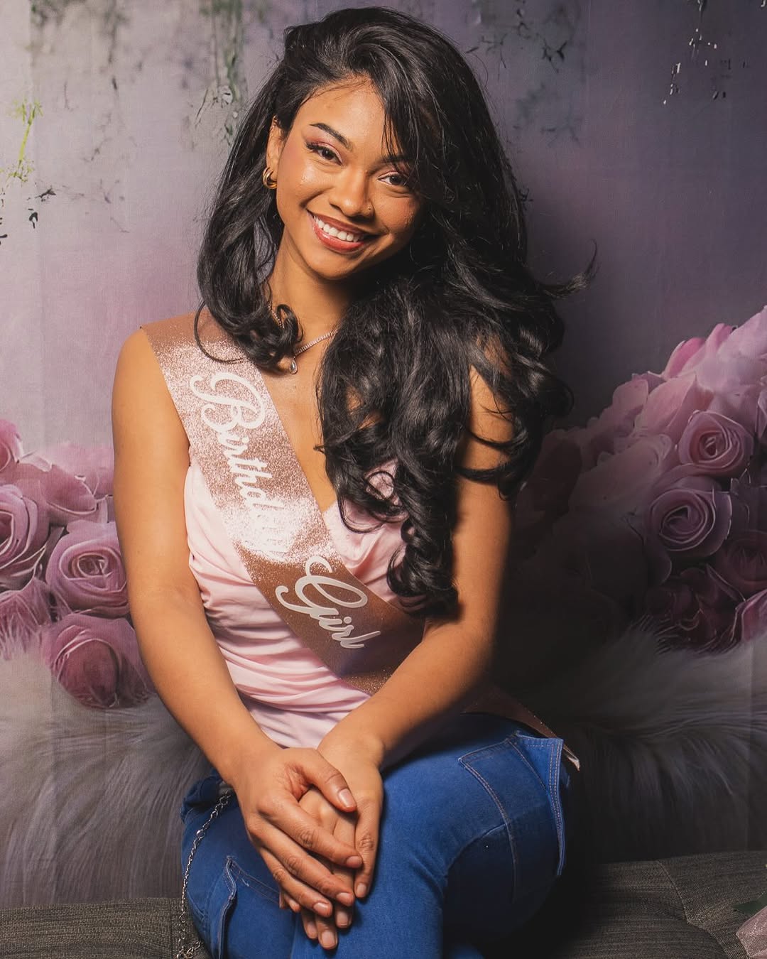 Romantic Floral Boho Swing Backdrop UK RR8-429