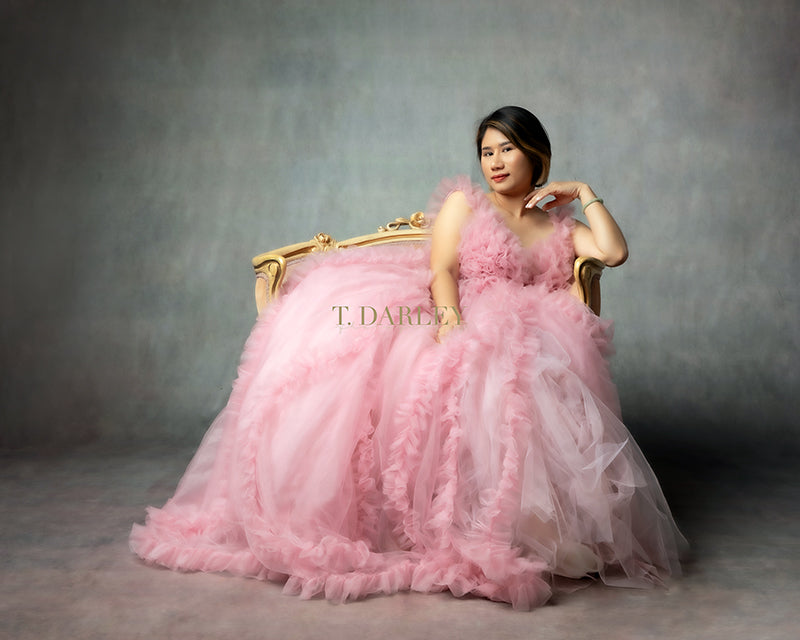 Portrait Blue Abstract Textured Background for Photos DHP-461