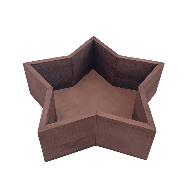 DBackdrop Wooden Star Shaped Newborn Photography Props SYPJ3(brown、yellow、white)