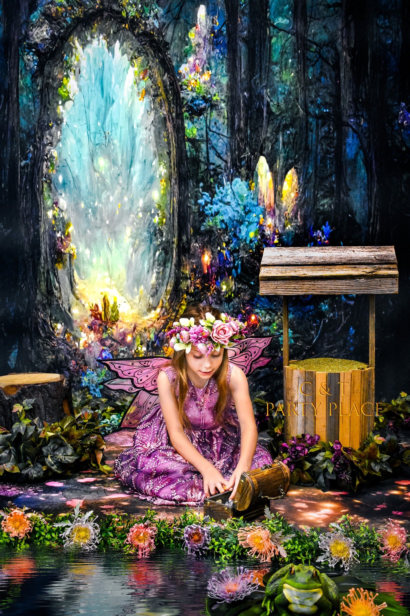 Fantasy Oil Painting Forest Photography Backdrop UK M-76