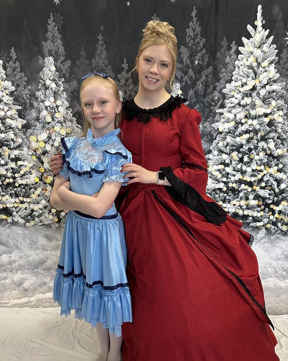 Christmas Night Forest Snow Photography Backdrop D893