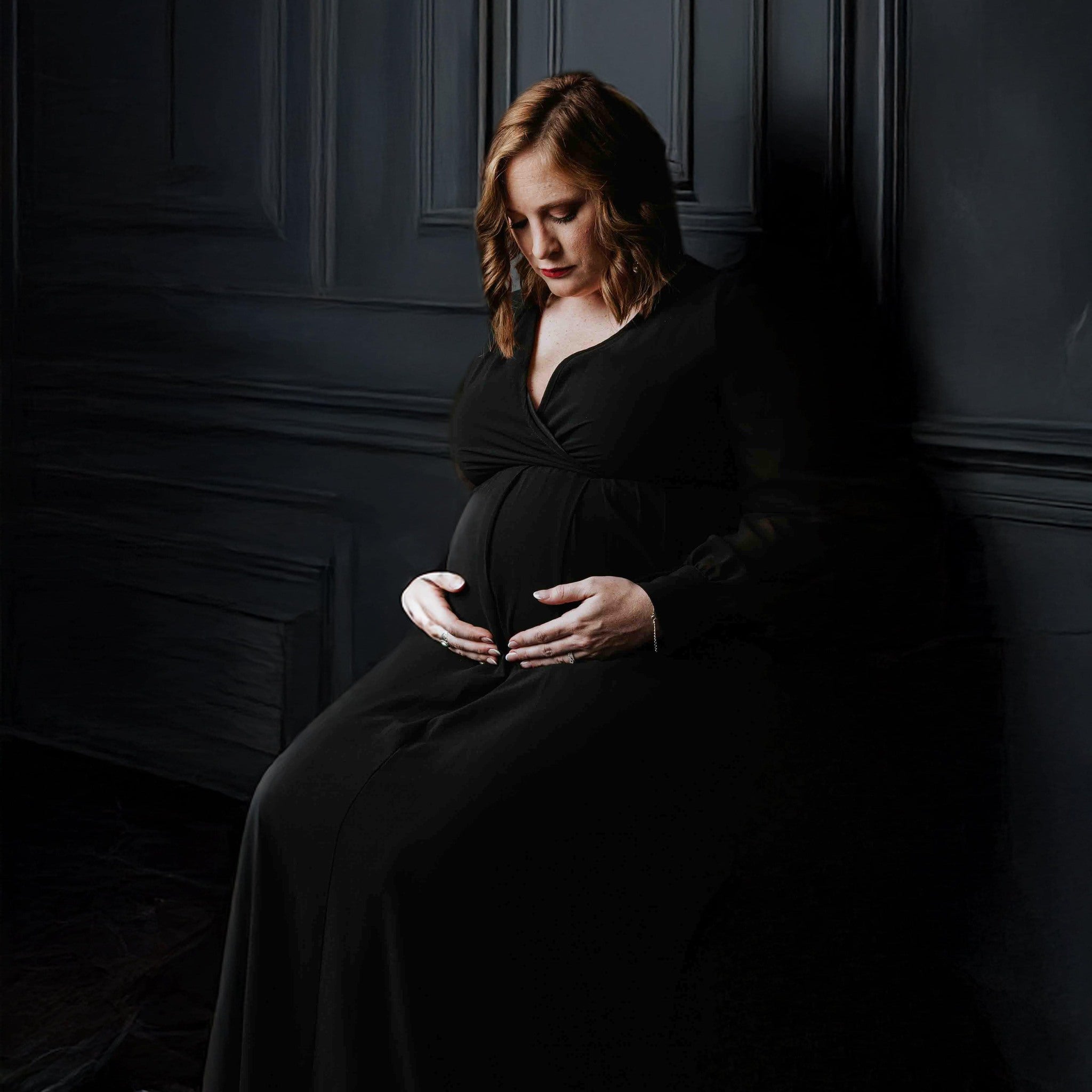 Black Grunge Vintage Door Backdrop UK For Photo Studio S-3164