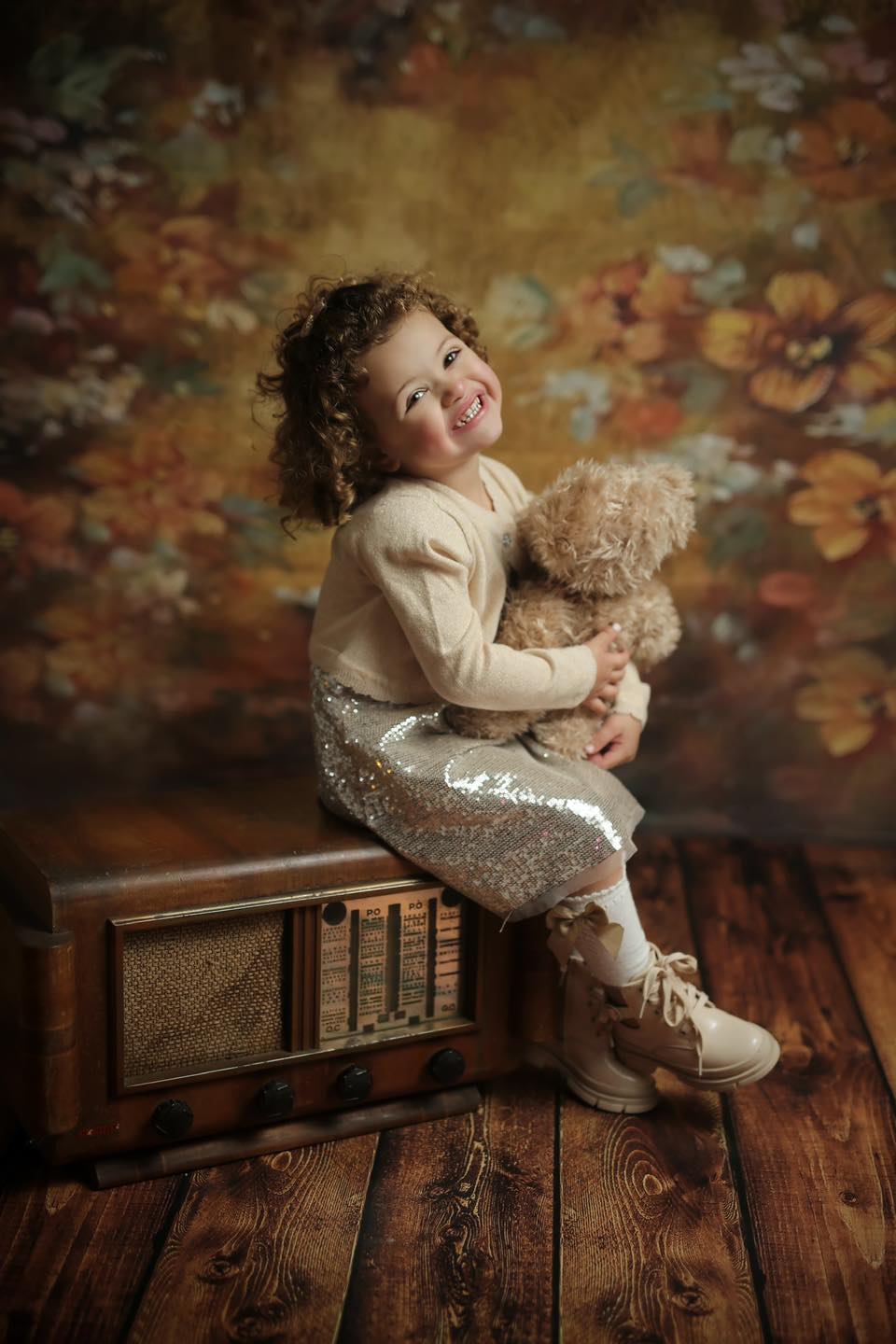 Floral Newborn Baby Photography Backdrop CM-4804