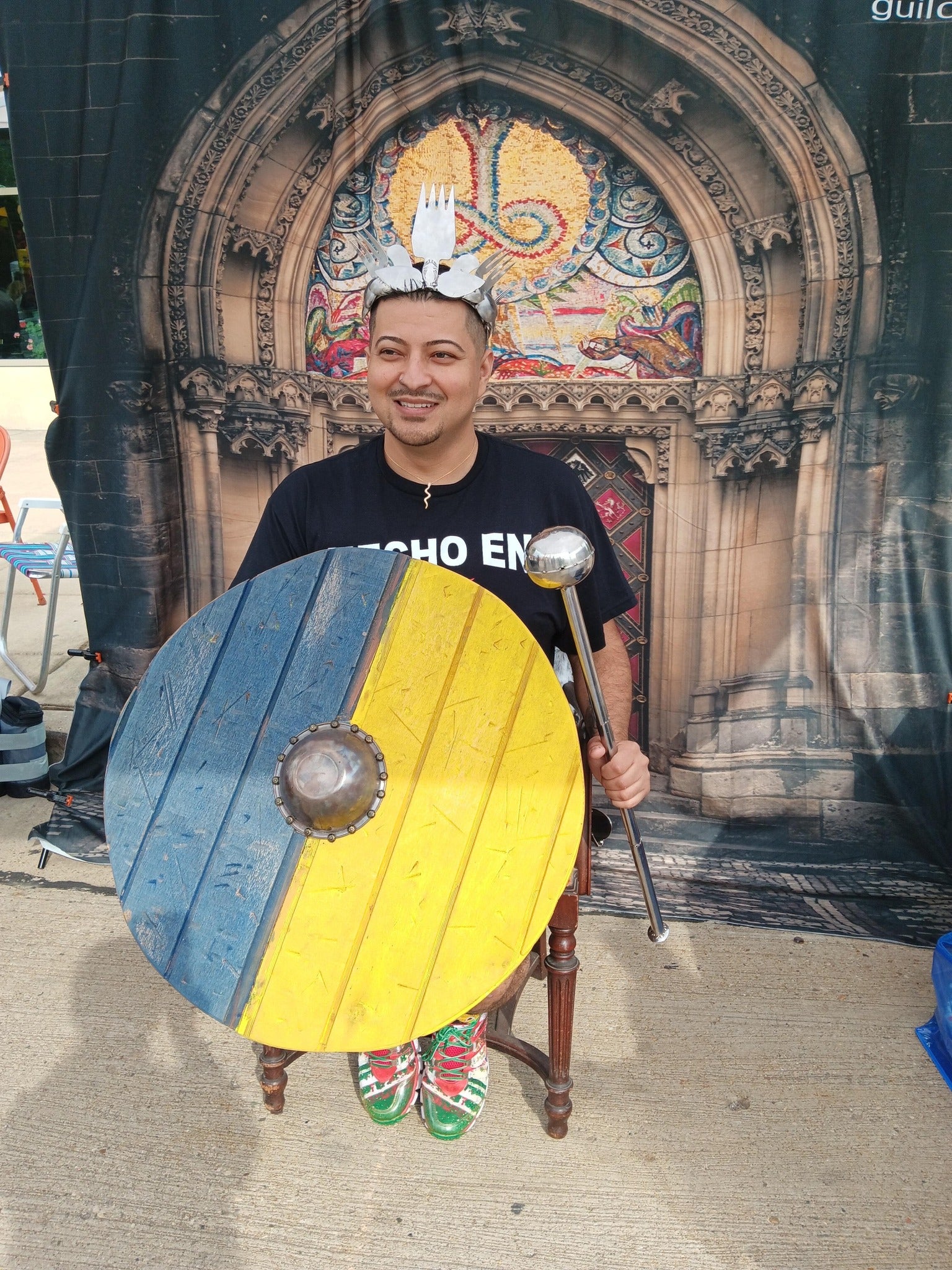 Castle Door Medieval Backdrop UK Vintage Middle Age Backgrounds S-3058