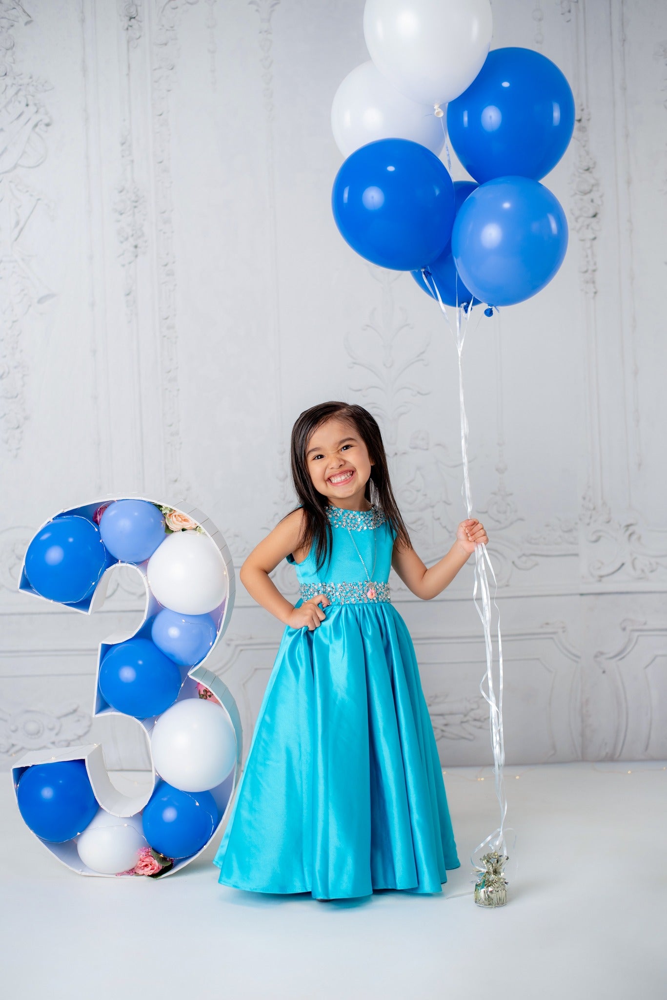 White Retro Wall Elegant Backdrop for Photos D857