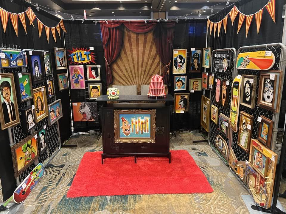 Red Carpet Wood Stage Photo Shoot Backdrop S-859