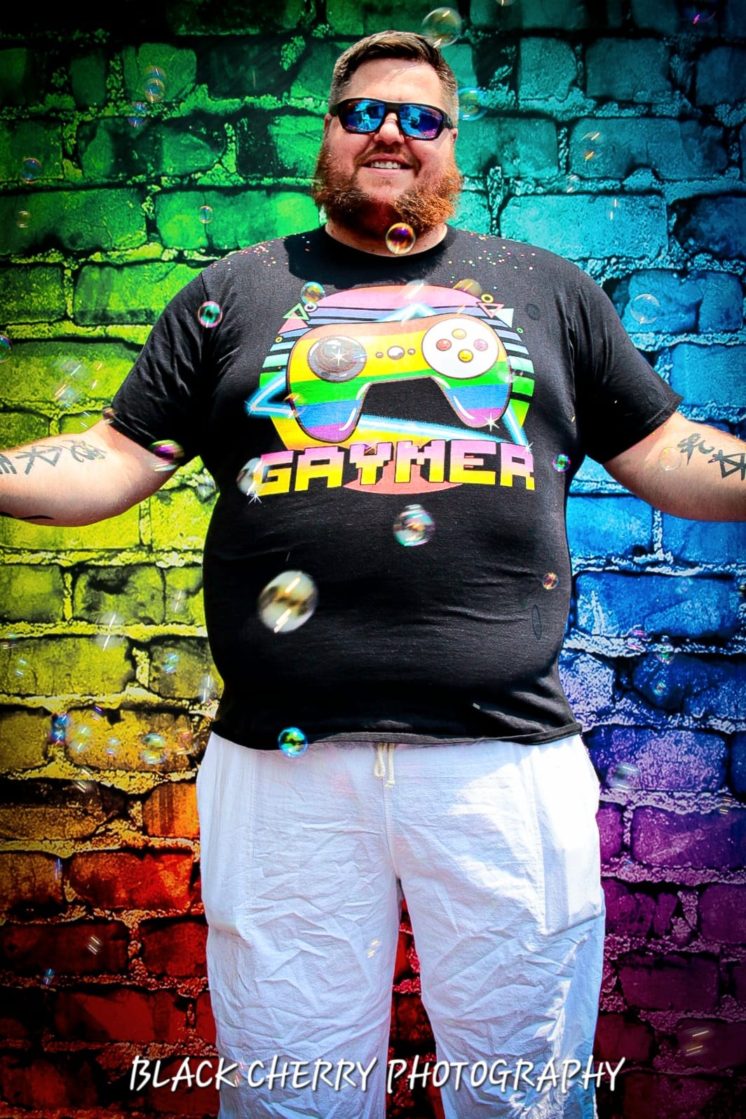 Colorful Brick Wall Backdrop uk For Portrait Photography SH679