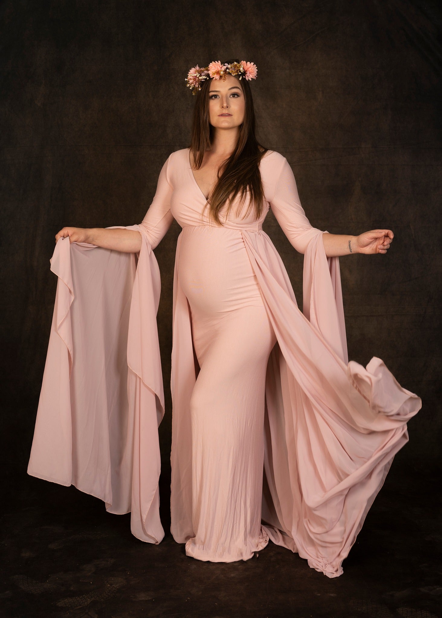 Abstract Brown Sweep Photo Booth Backdrop UK SH223