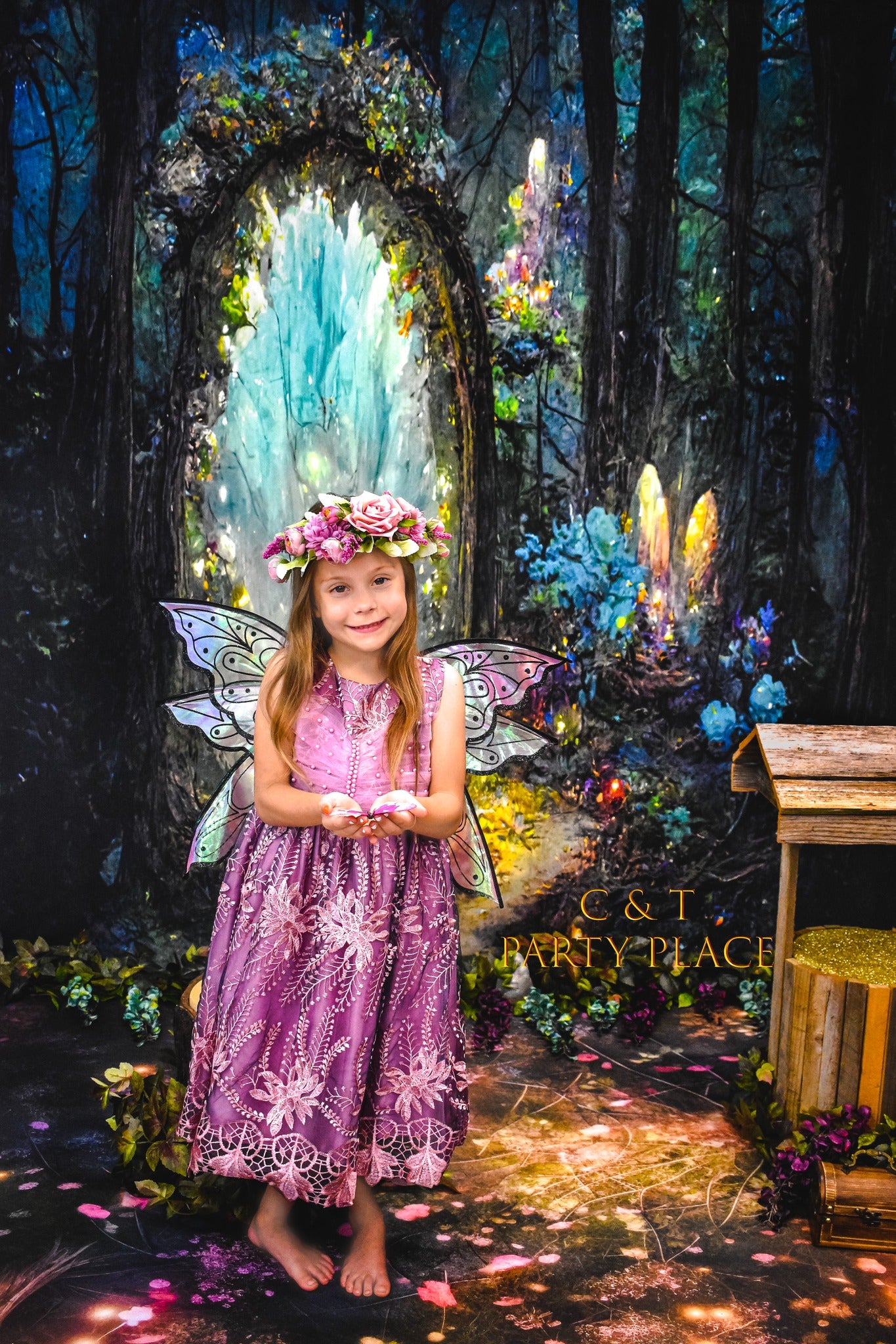 Fantasy Oil Painting Forest Photography Backdrop UK M-76