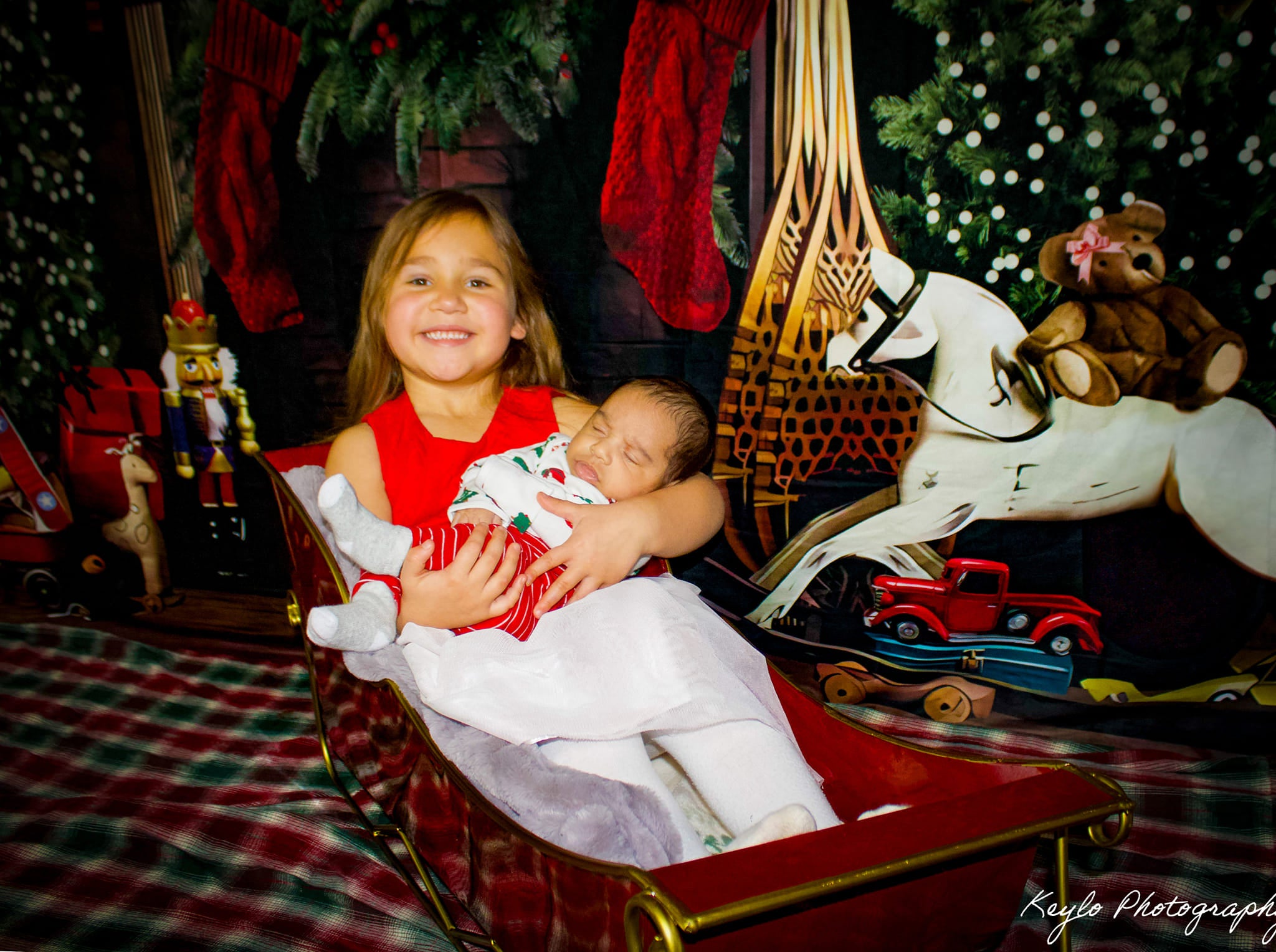 Christmas Trees Room Decoration Backdrop for Photography UK G-1434