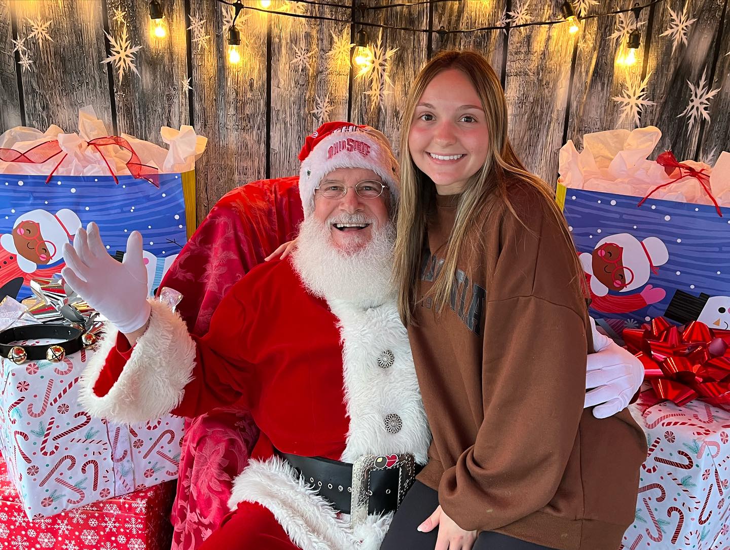 Wood backdrop UK With Snowflakes For Photography Portrait DBD-H19150