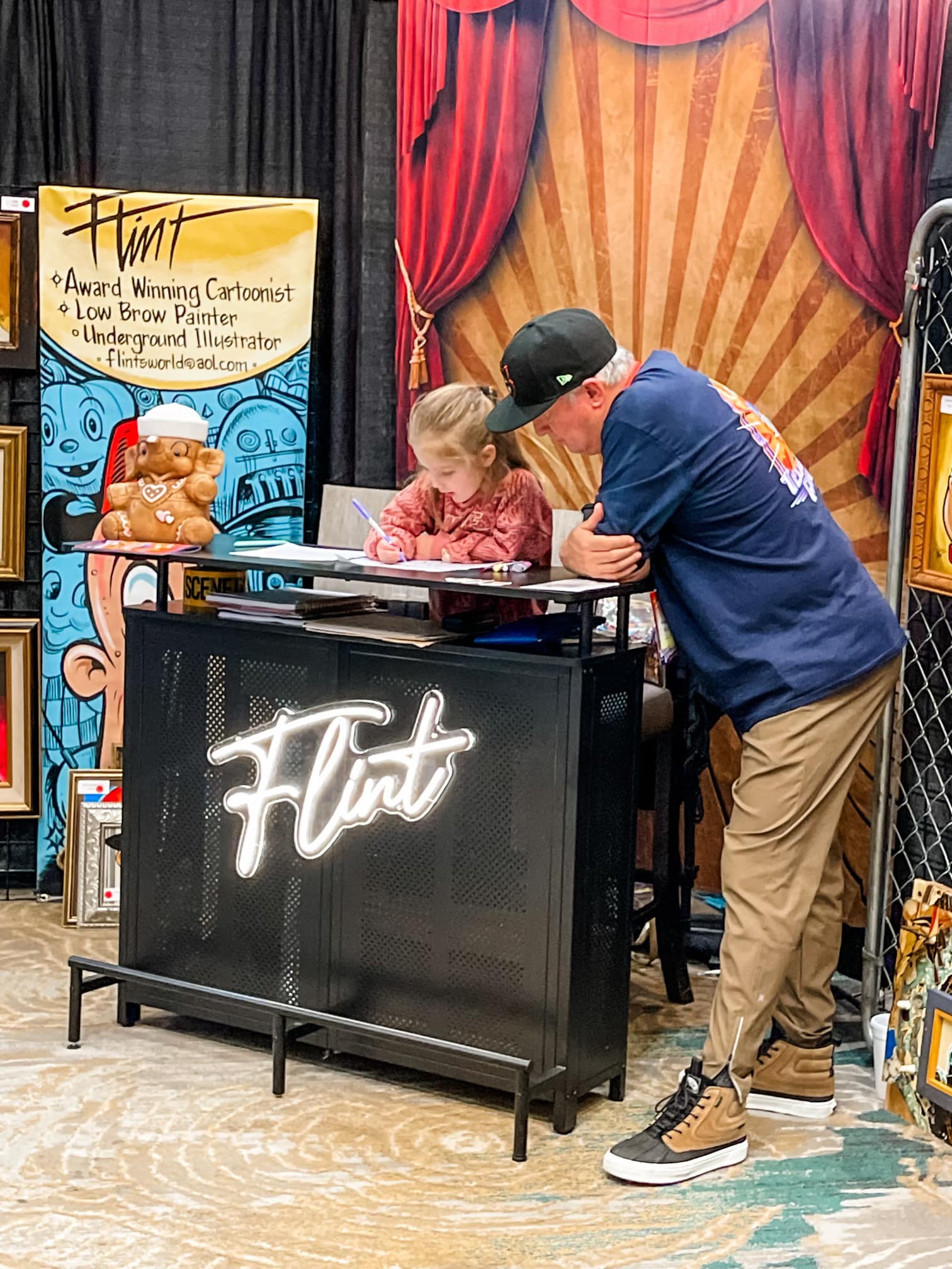 Red Carpet Wood Stage Photo Shoot Backdrop S-859