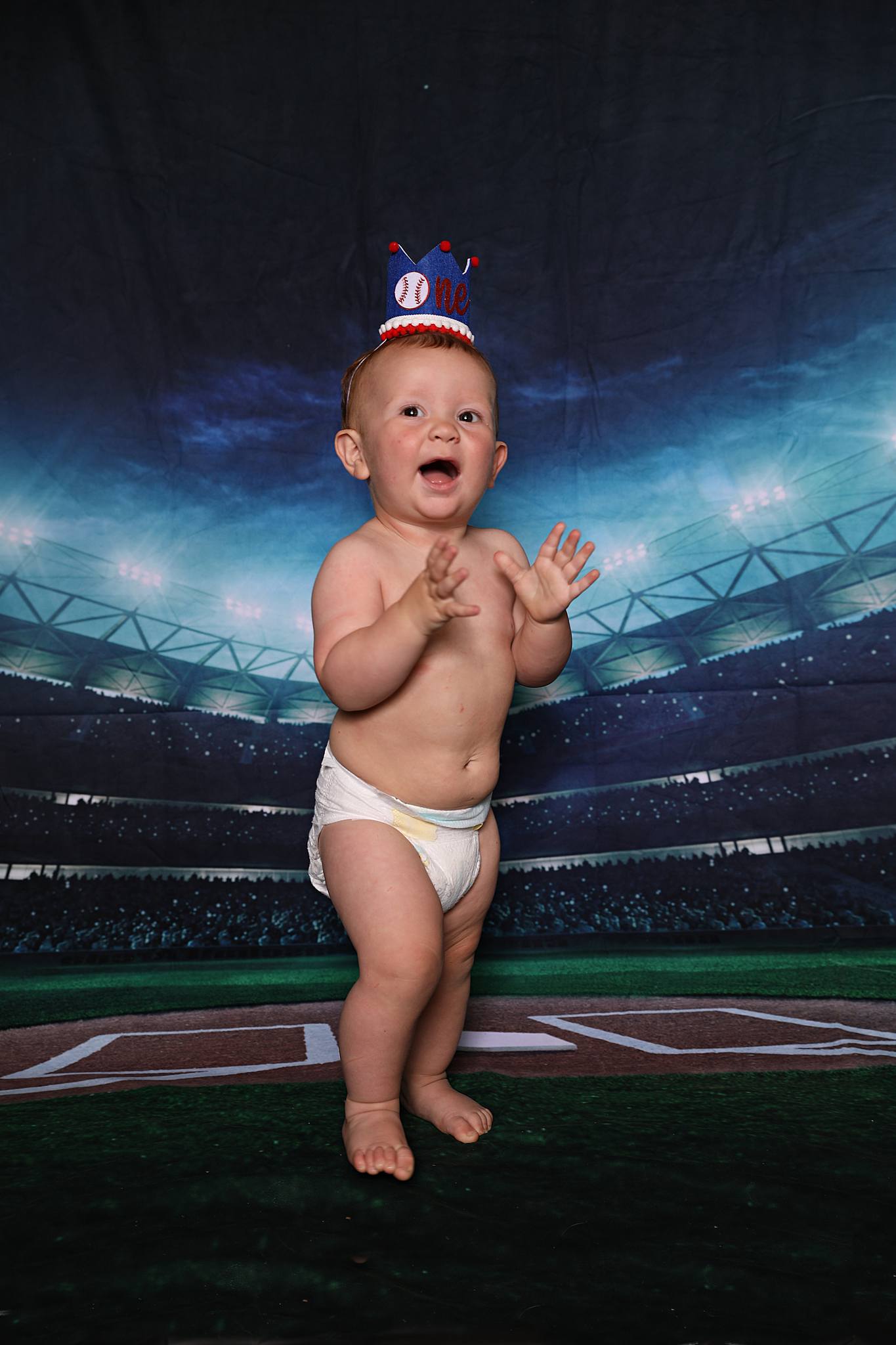 Baseball Ballpark Night Spoitlight Sports Game Stadium Backdrop UK for Photography G-280