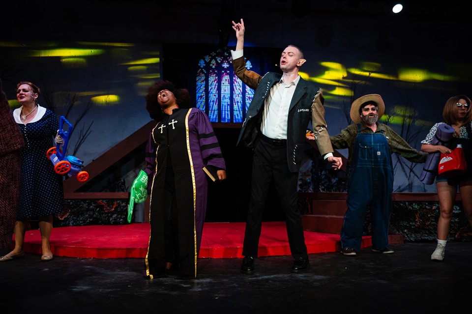 Ancient Church Stained Glass Window Backdrop SH-999