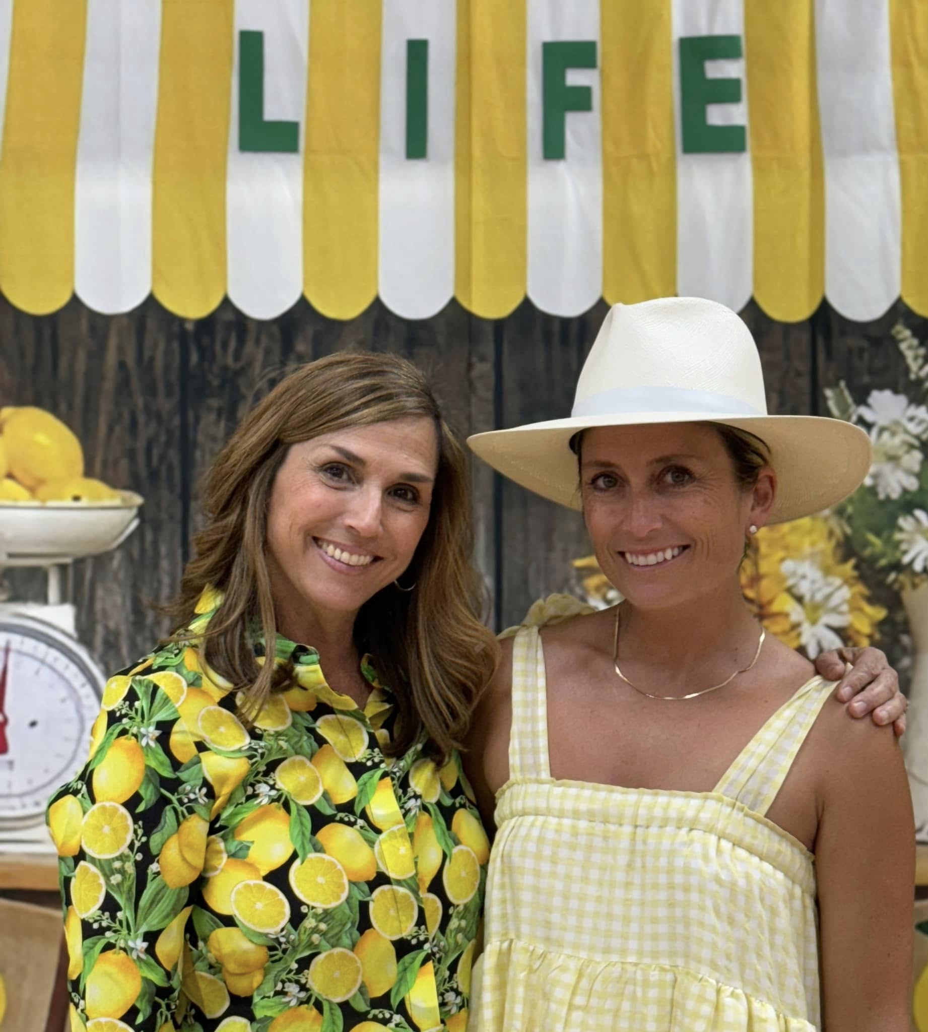 Summer Boardwalk Lemon Sale Booth Theme Backdrop RR3-24