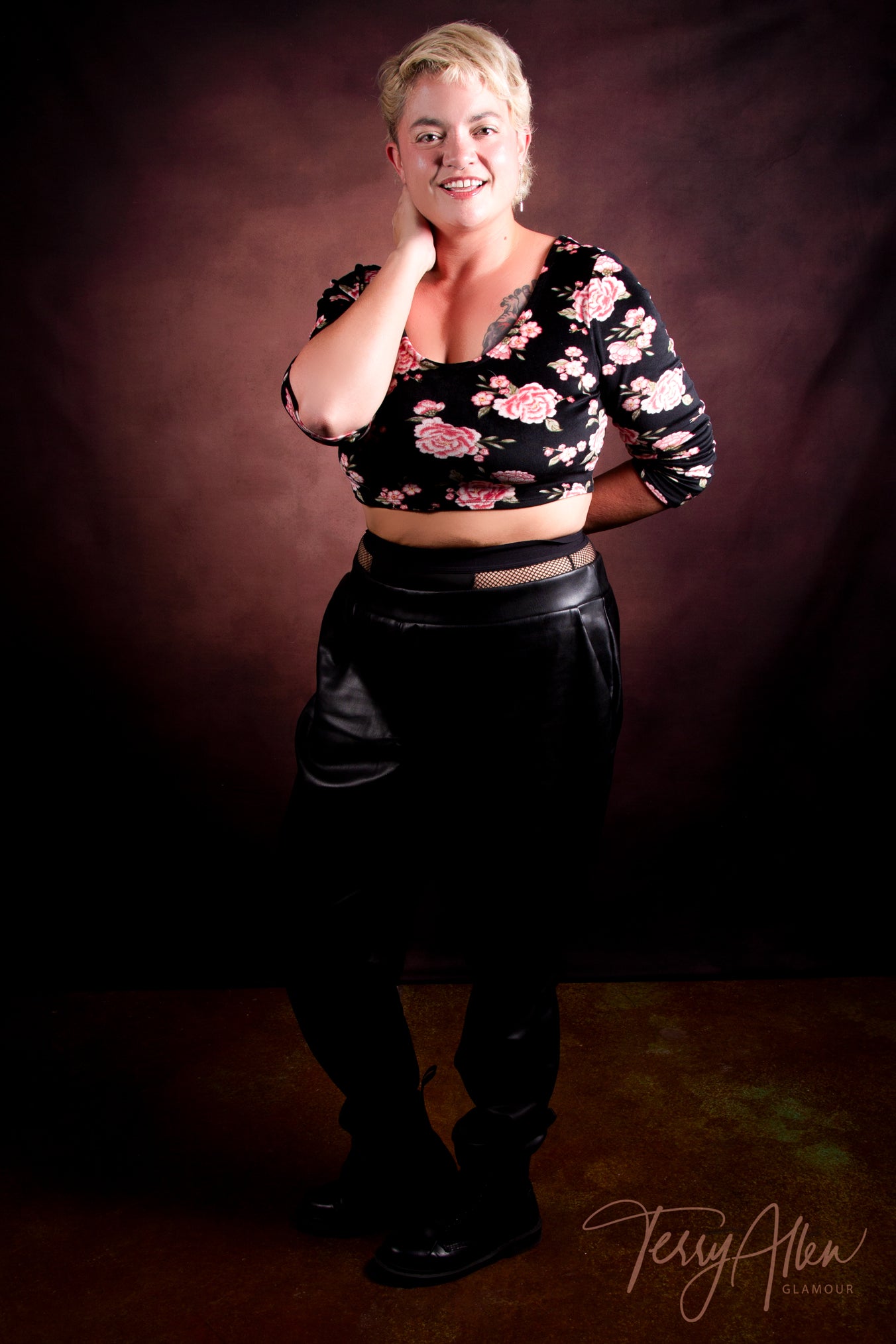 Brown Abstract Texture Old Master Style Photo Booth backdrop UK LV-1321