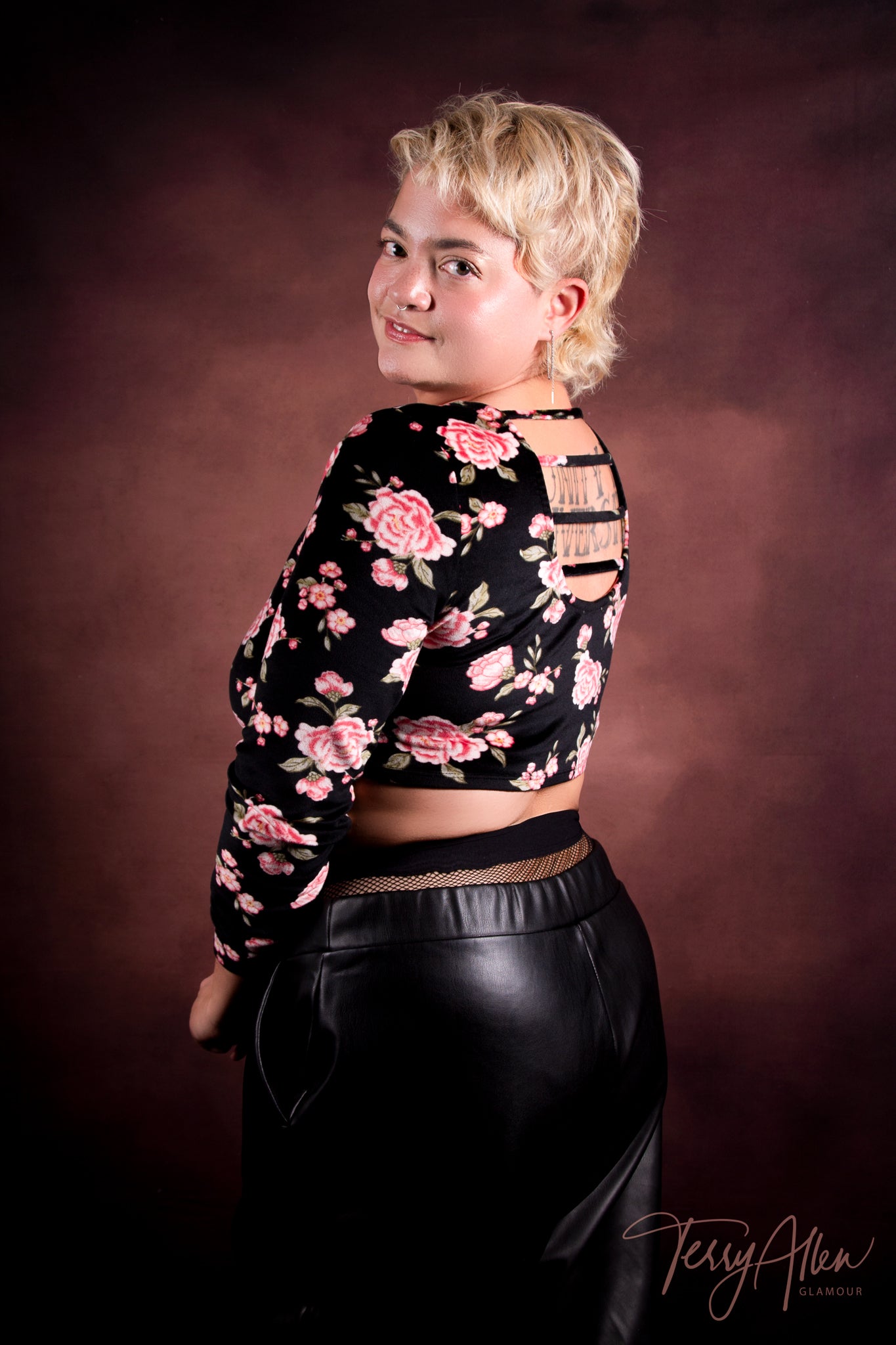 Brown Abstract Texture Old Master Style Photo Booth backdrop UK LV-1321