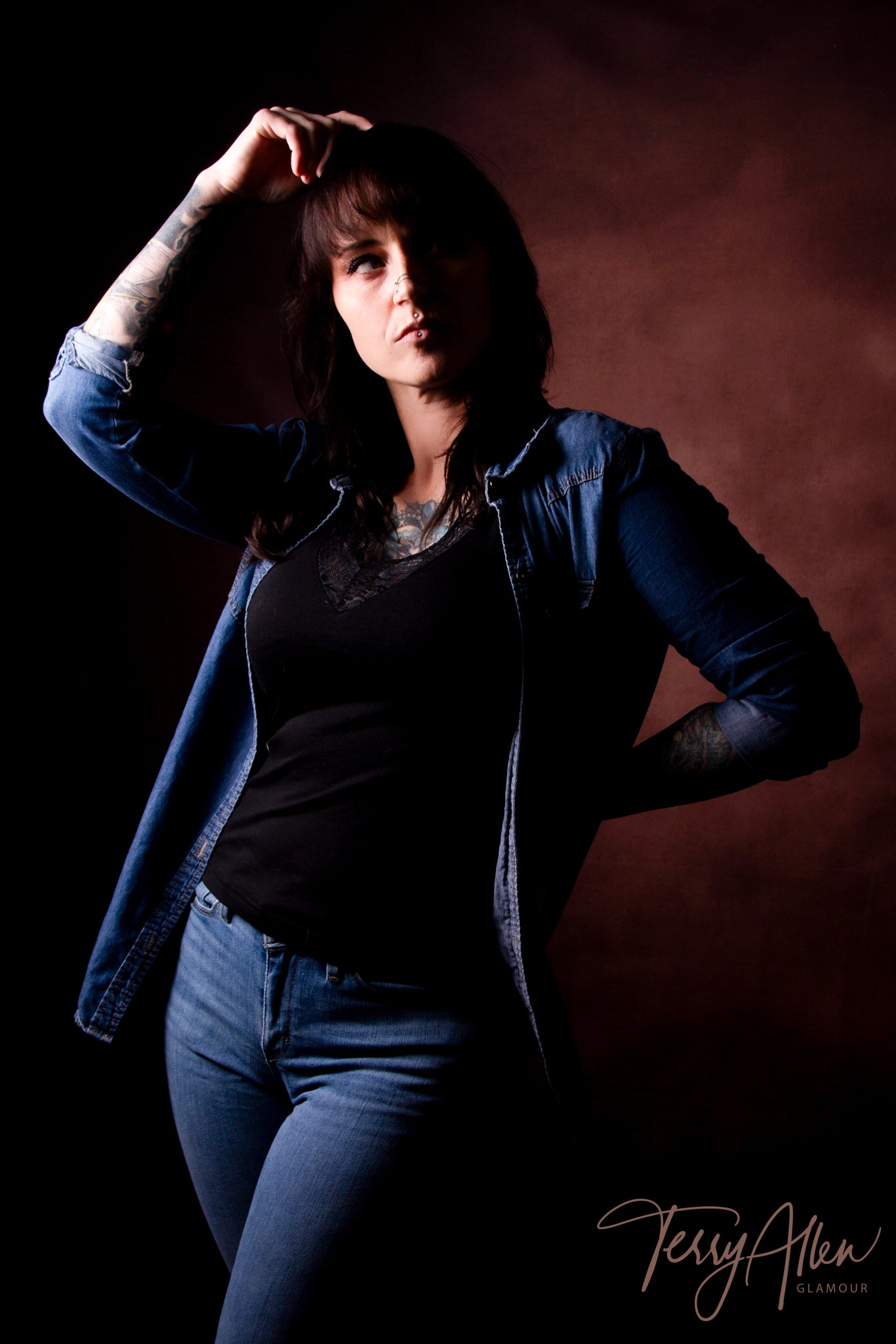 Brown Abstract Texture Old Master Style Photo Booth backdrop UK LV-1321