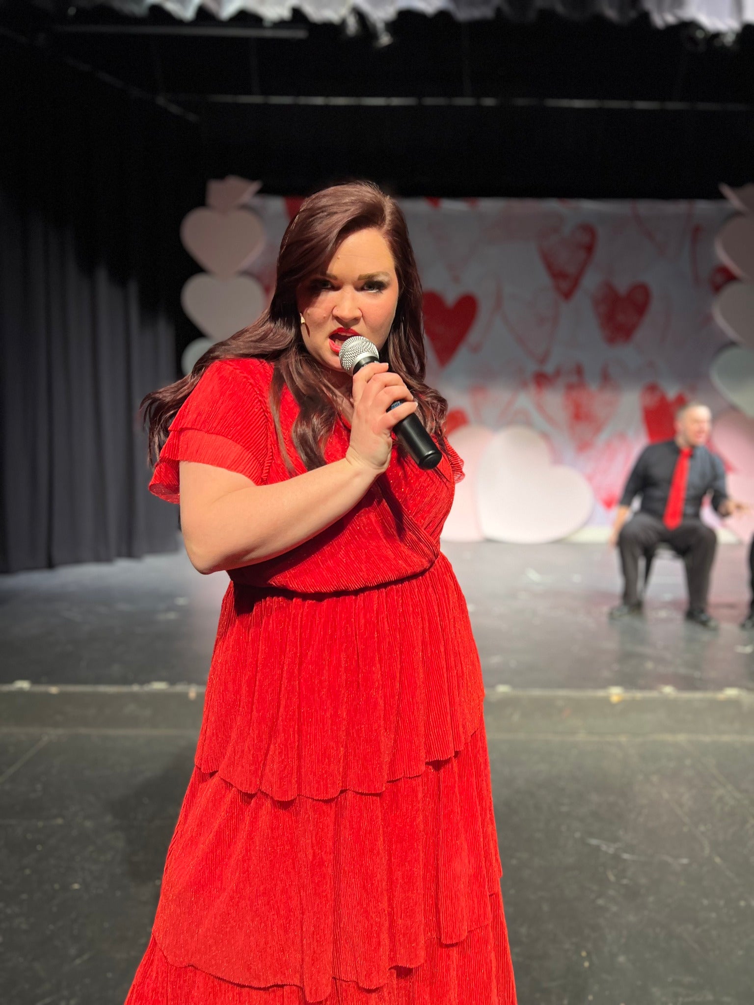 Romantic Small Heart Cute Style Backdrop M1-14