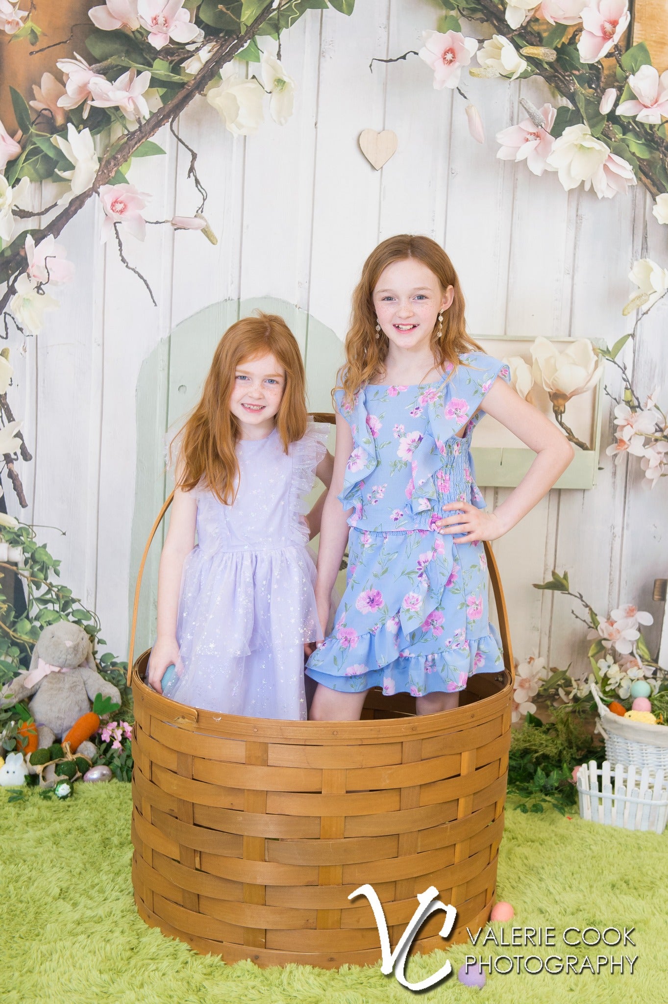 Pink Flowers Rustic House Spring Backdrop UK D1055