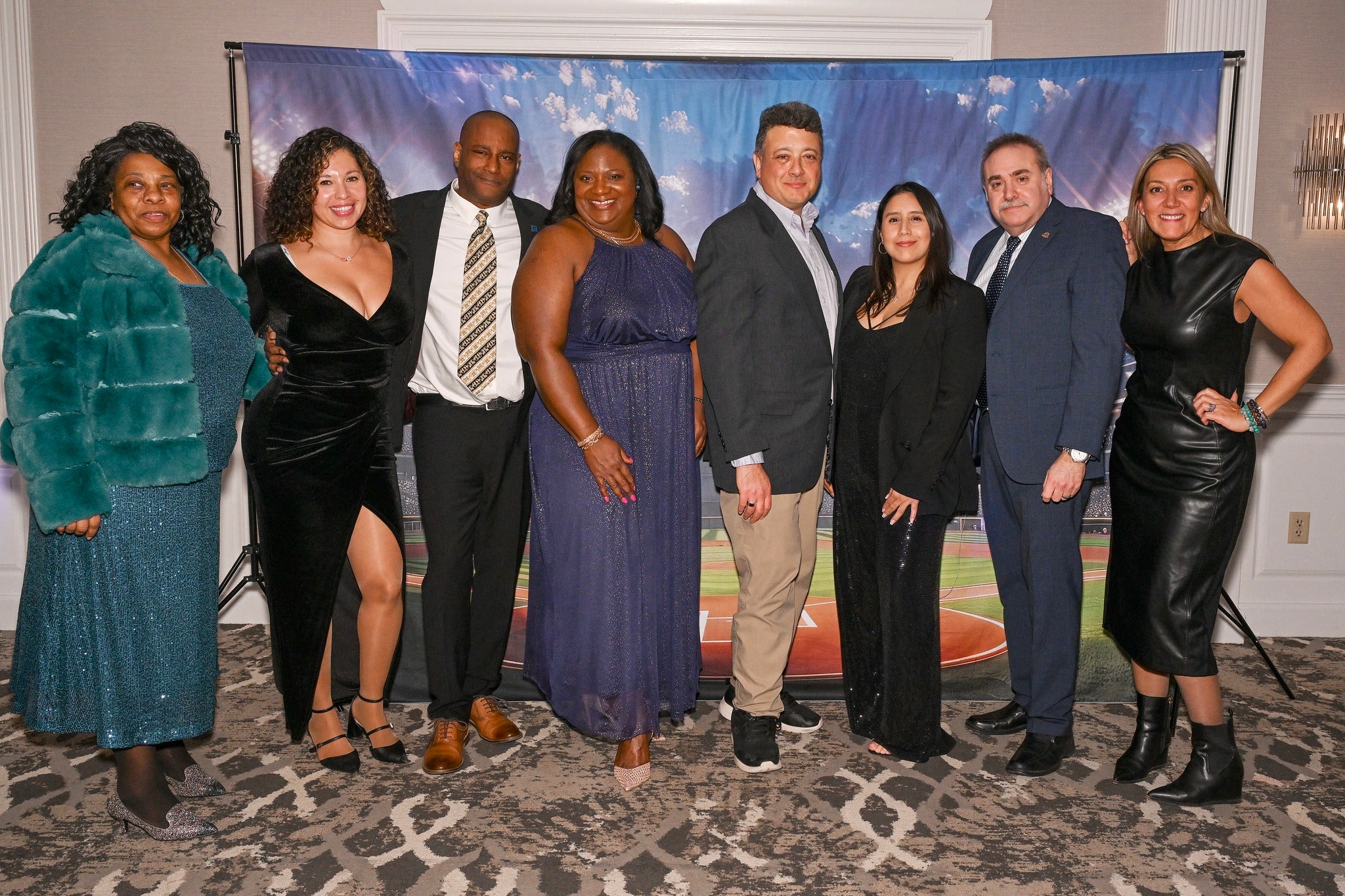 Sports Backdrops Baseball Court Stadium Lights Photography Backdrop UK BRP12-585