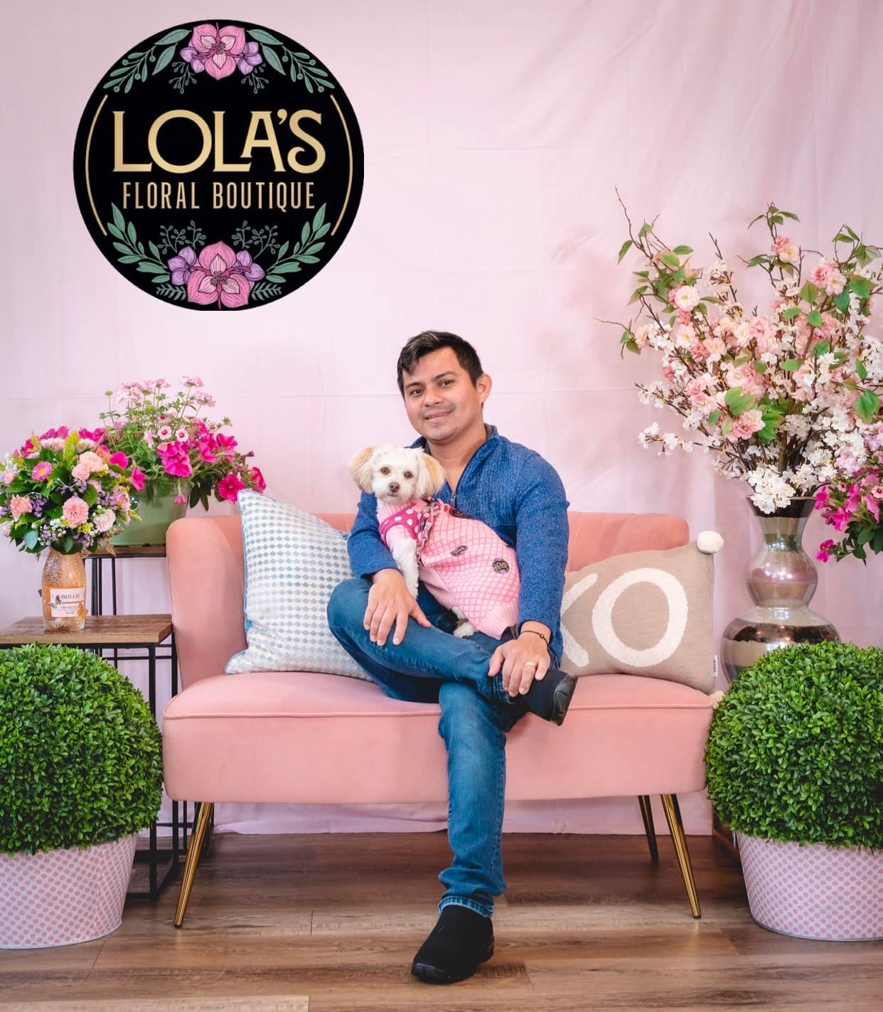 Blush Pink Photography backdrop UK for Studio SC1