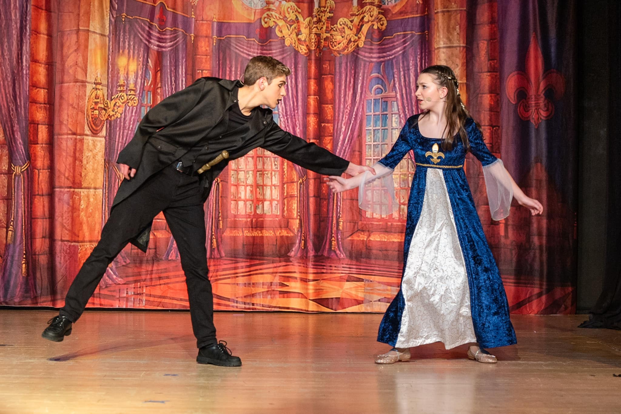 Luxurious Castle Gloden Palace Backdrop UK for Photo Studio S-2736