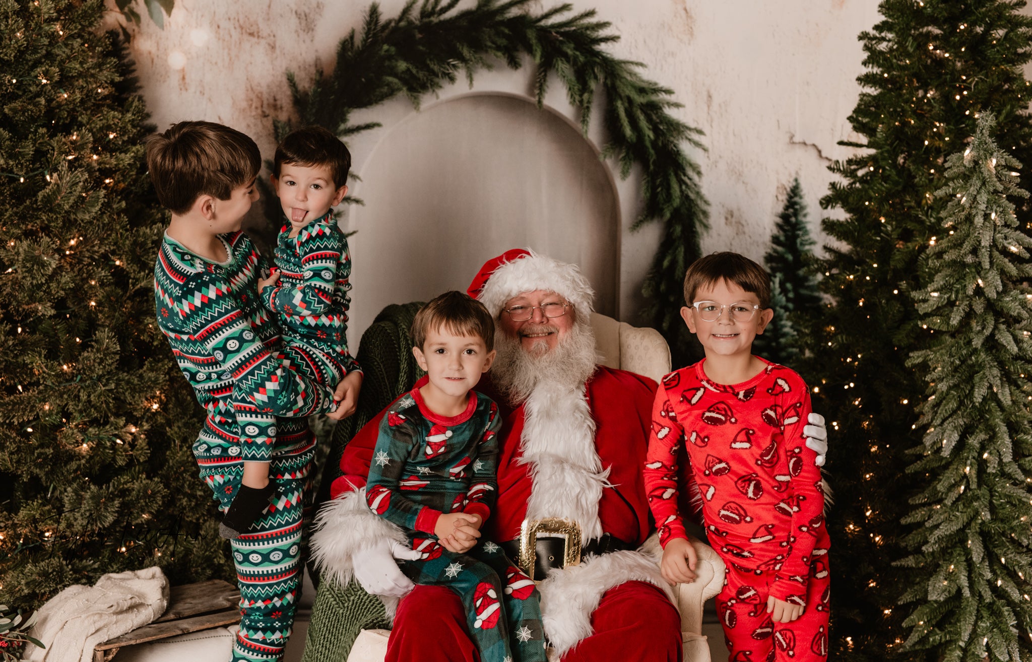 Christmas Tree Arch Photography Backdrop UK RR8-347