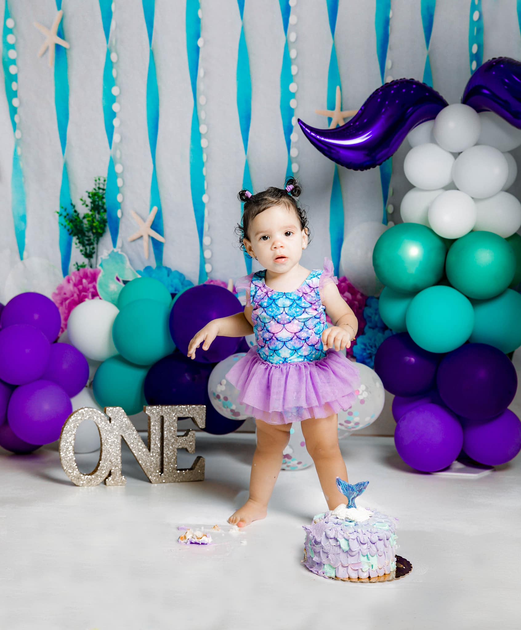 Underwater Plants Mermaid Photography Backdrop UK M5-25