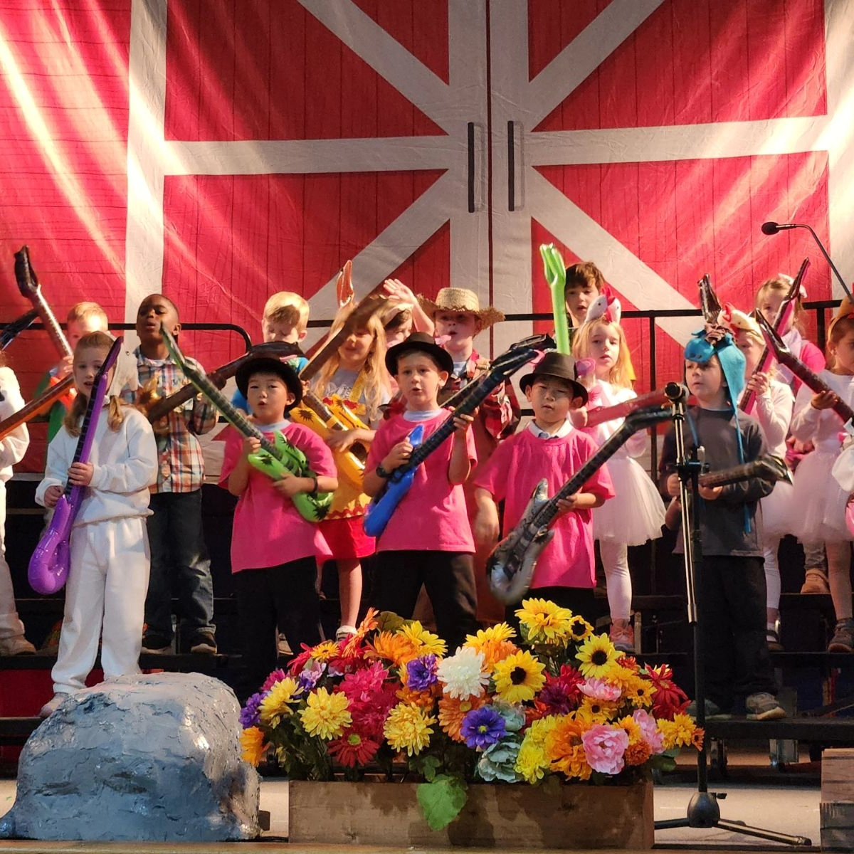 Red Barn Door Photography Backdrop SH-953