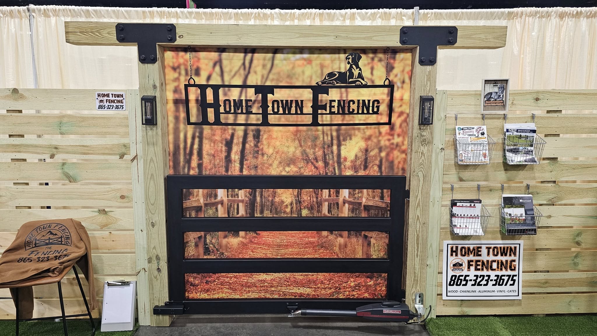 Fall Outdoor Road Scene Photo Backdrop D817