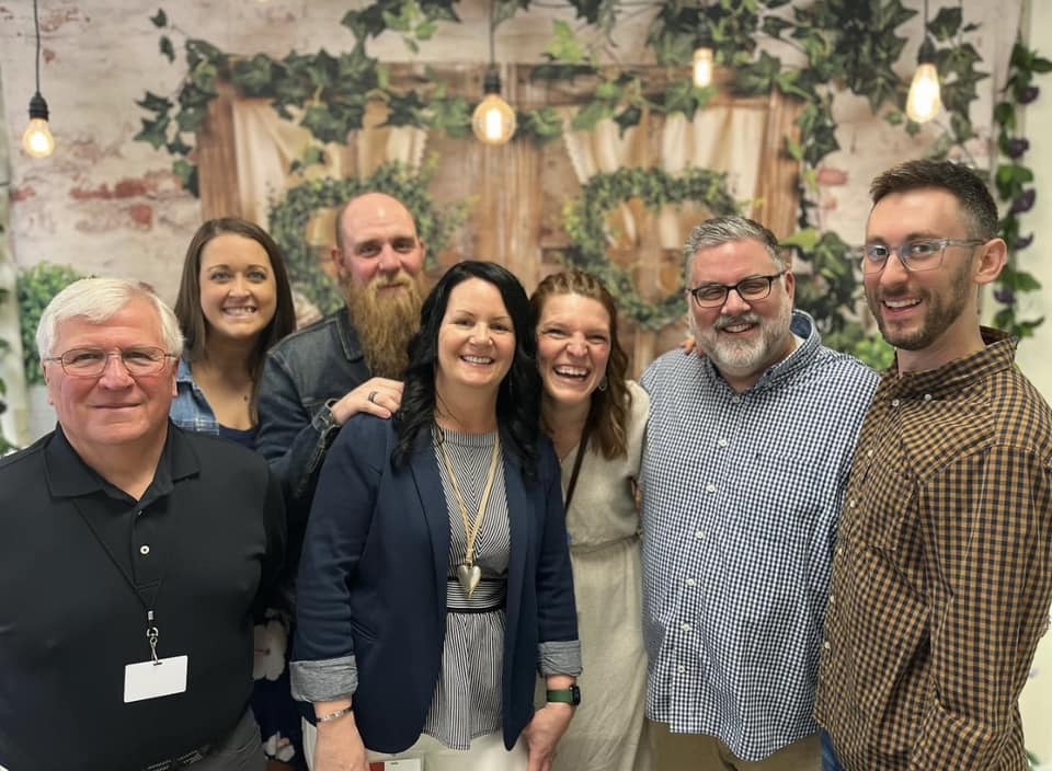 Spring Green Plants Wood Window Backdrop UK D1052