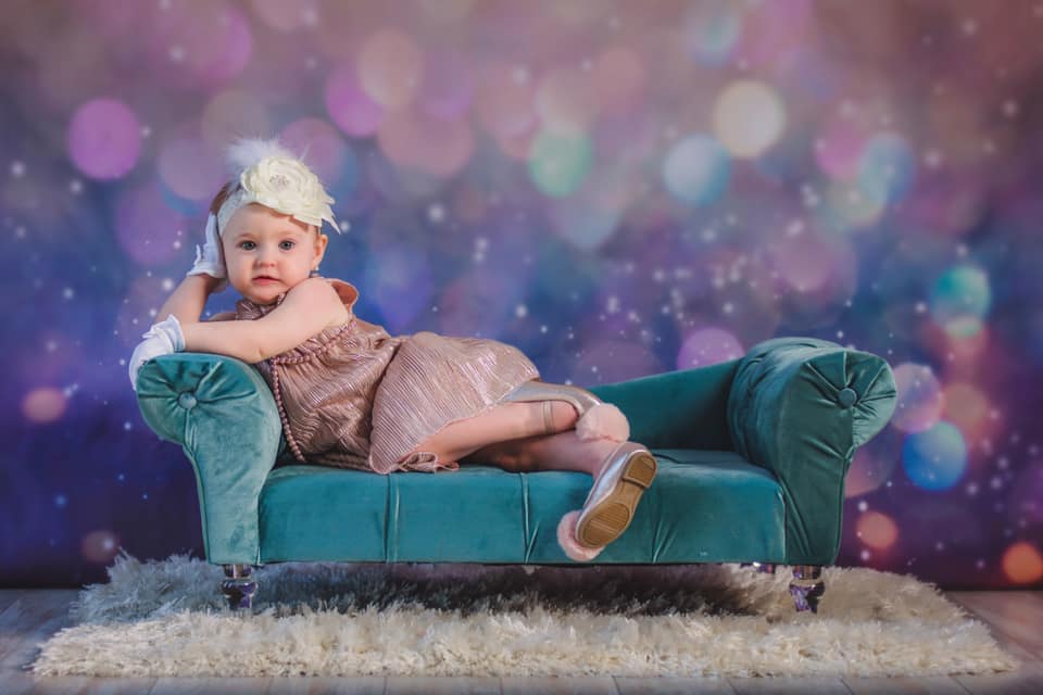 Bokeh Backdrop Soft Gold Sparkles Bokeh Photo Backdrop UK MRR10-31