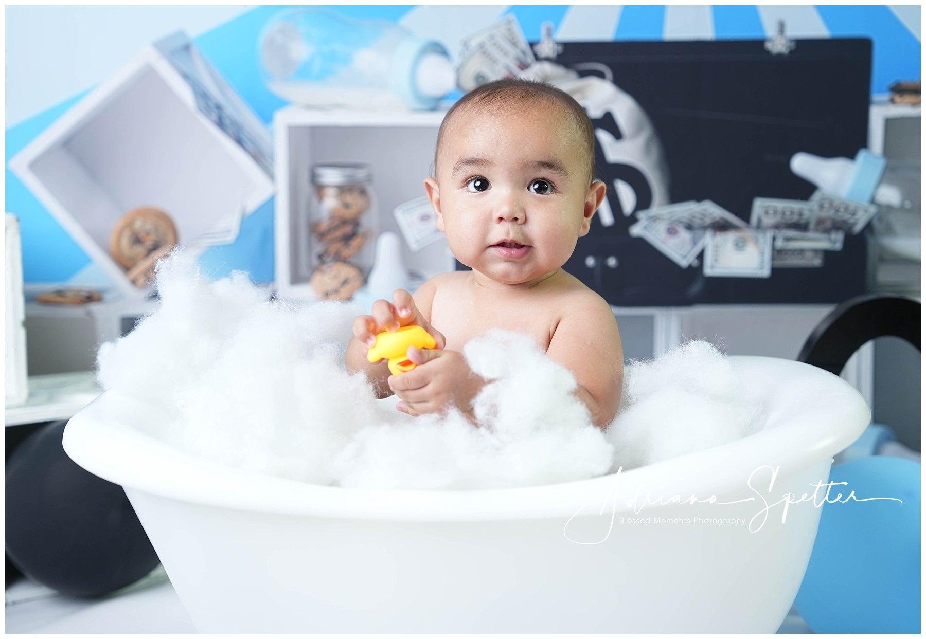 Cake Smash Backdrop Money Baby Theme Party Birthday Backdrop UK MRR10-47