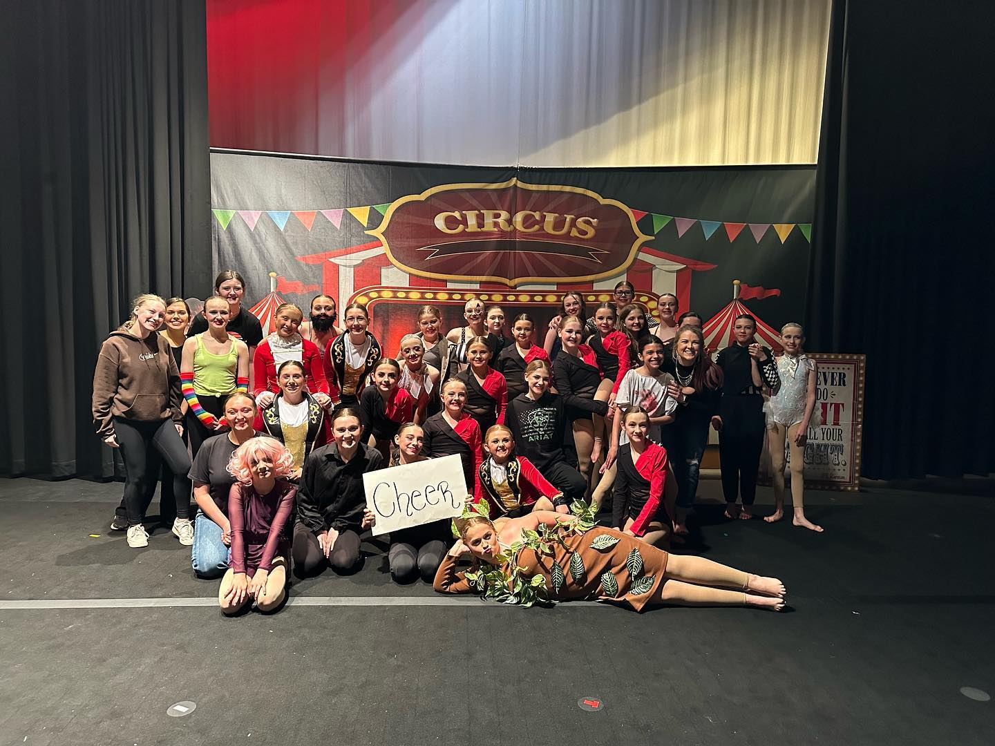 Circus Red Tent Carnival Photography Backdrop SH-1011